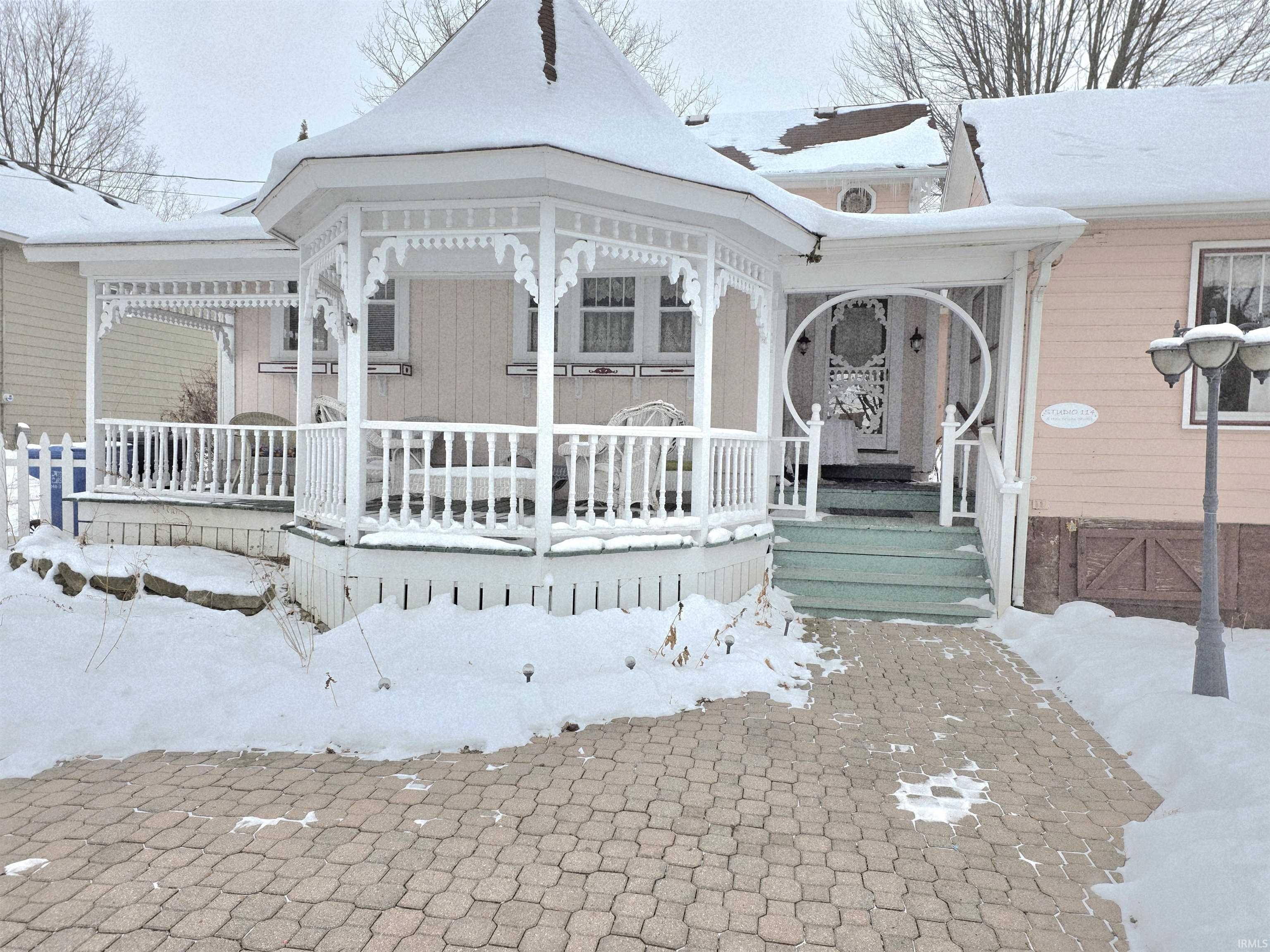 View of front of home with a porch