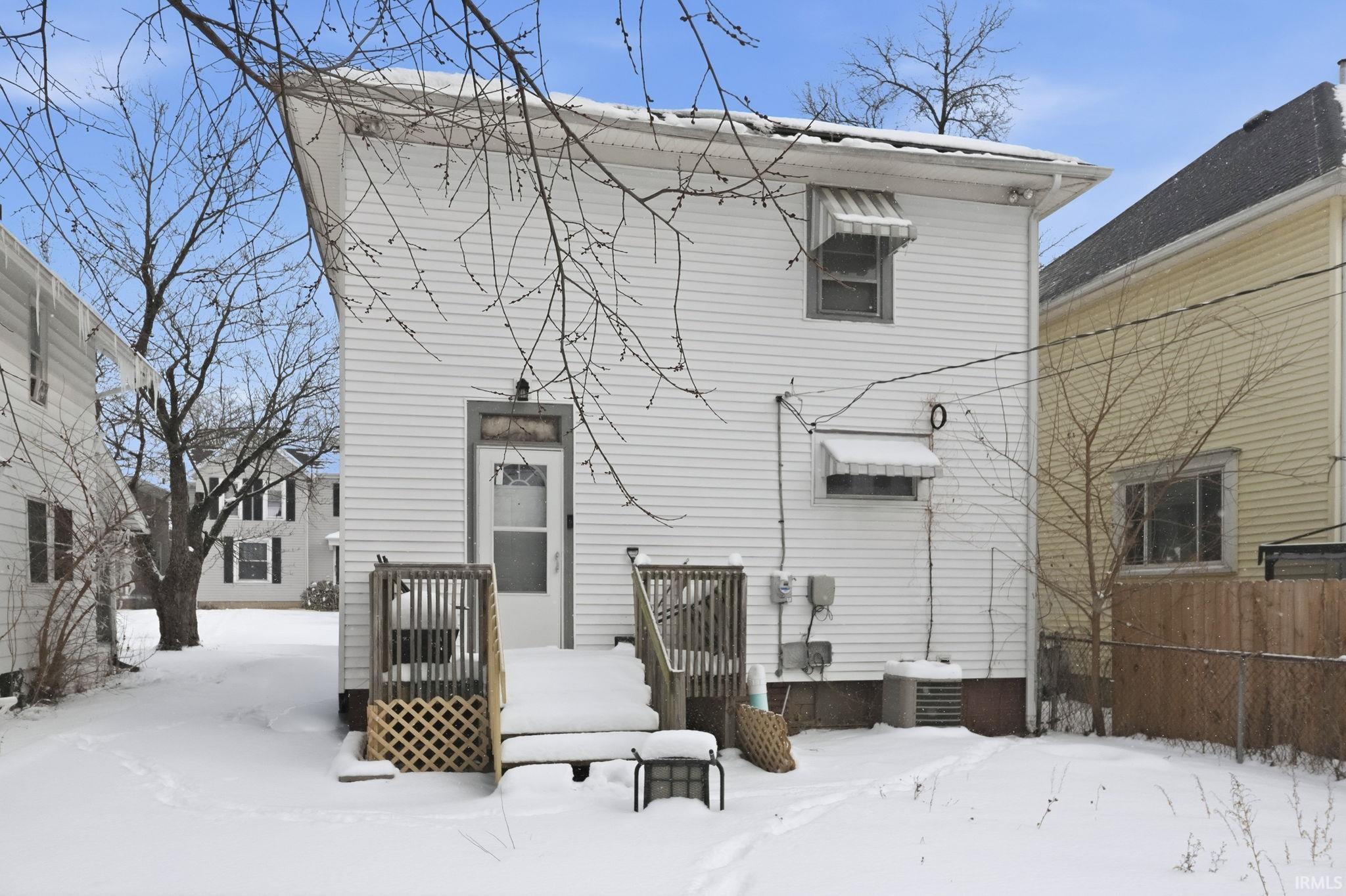 Snow covered property