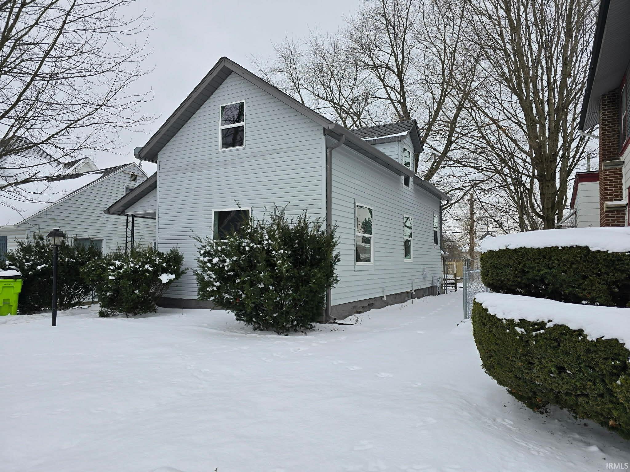 Snow covered property