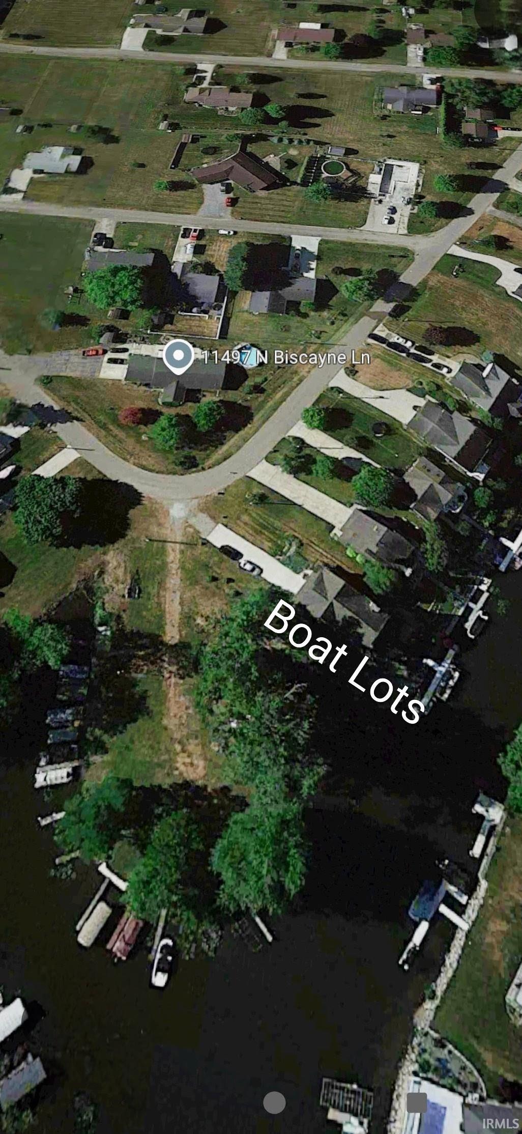 Aerial map of property and surrounding area