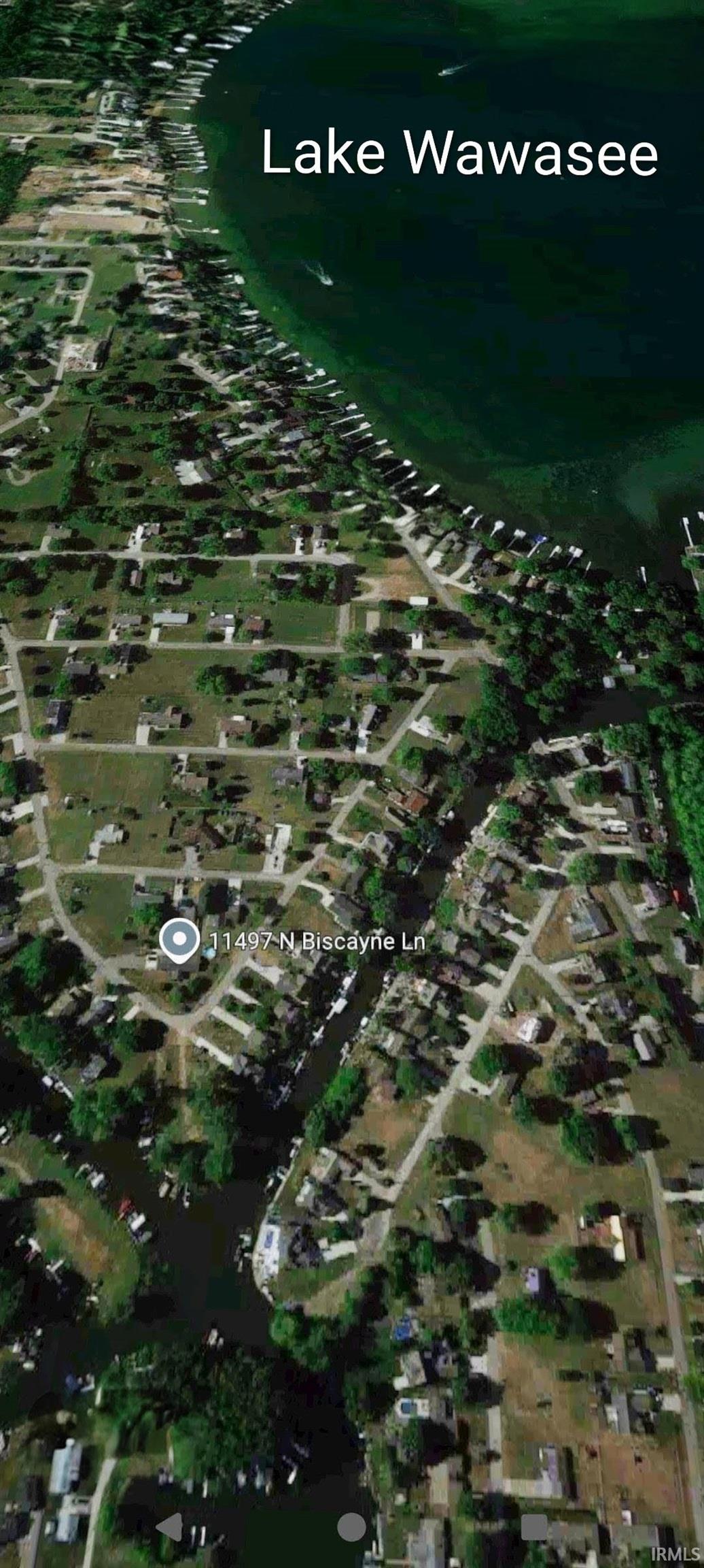 Aerial view of property's location