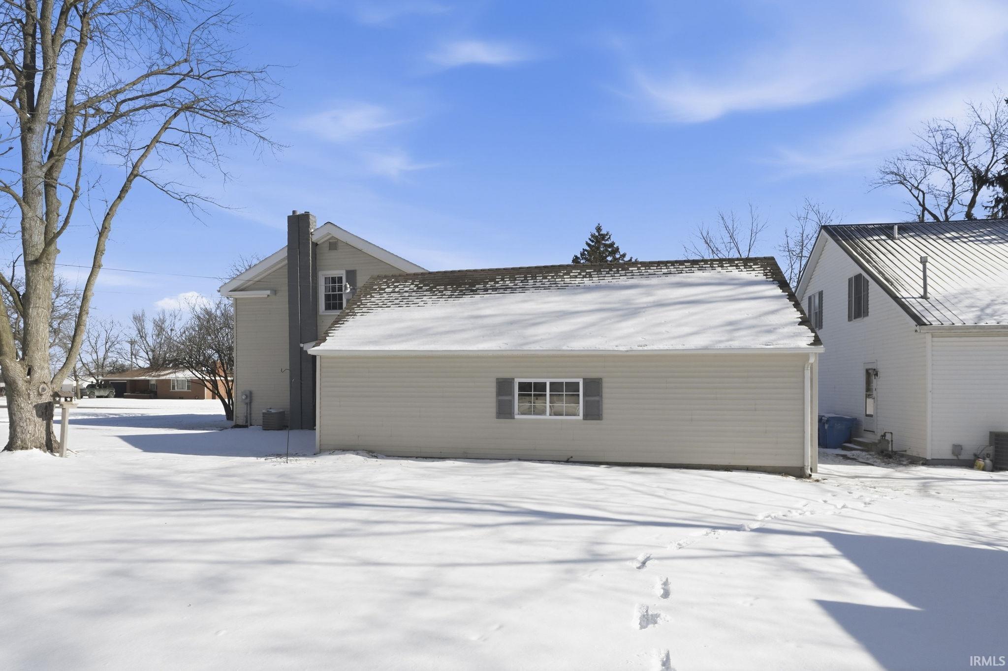 View of snow covered exterior