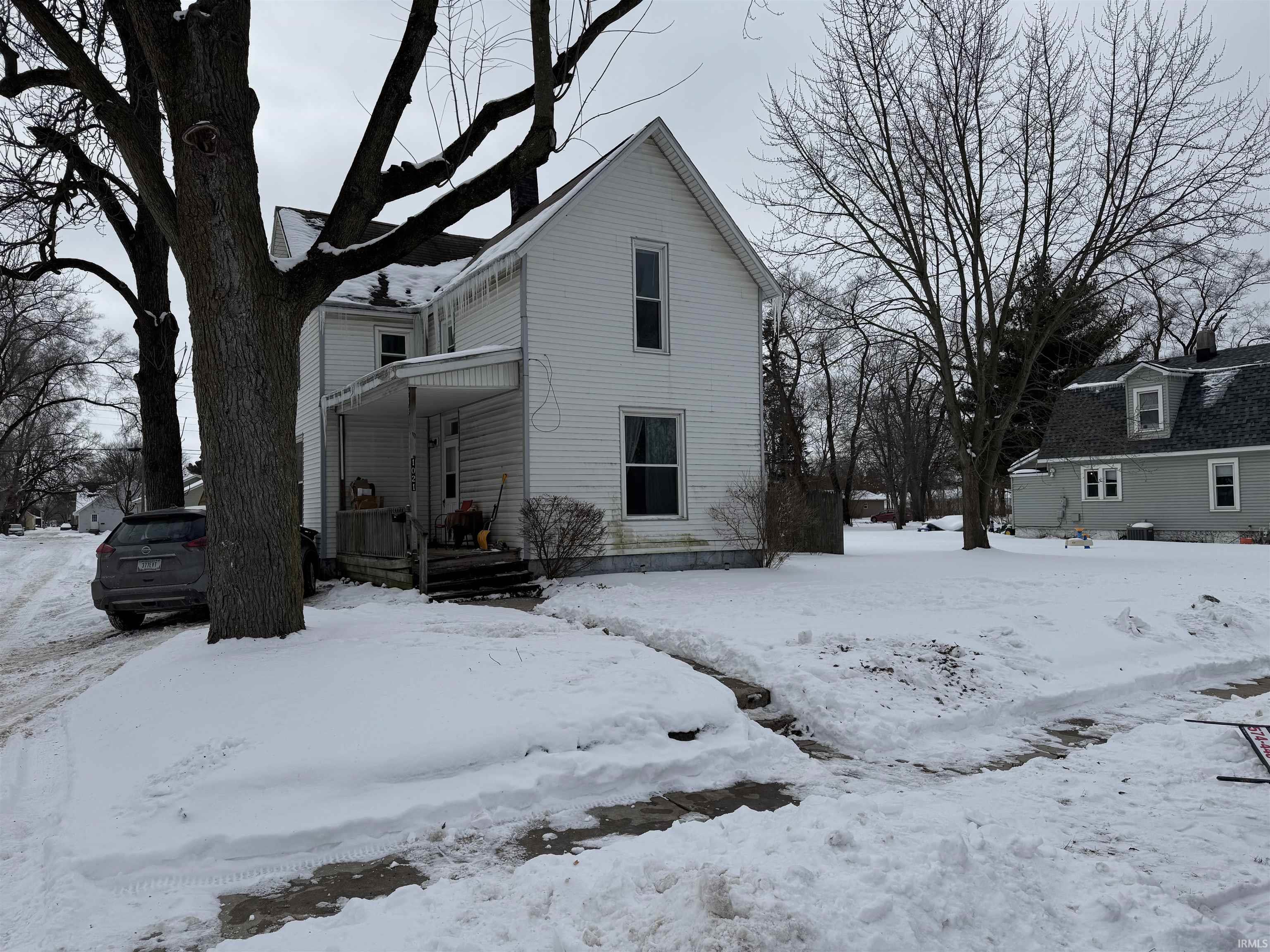 Snow covered property