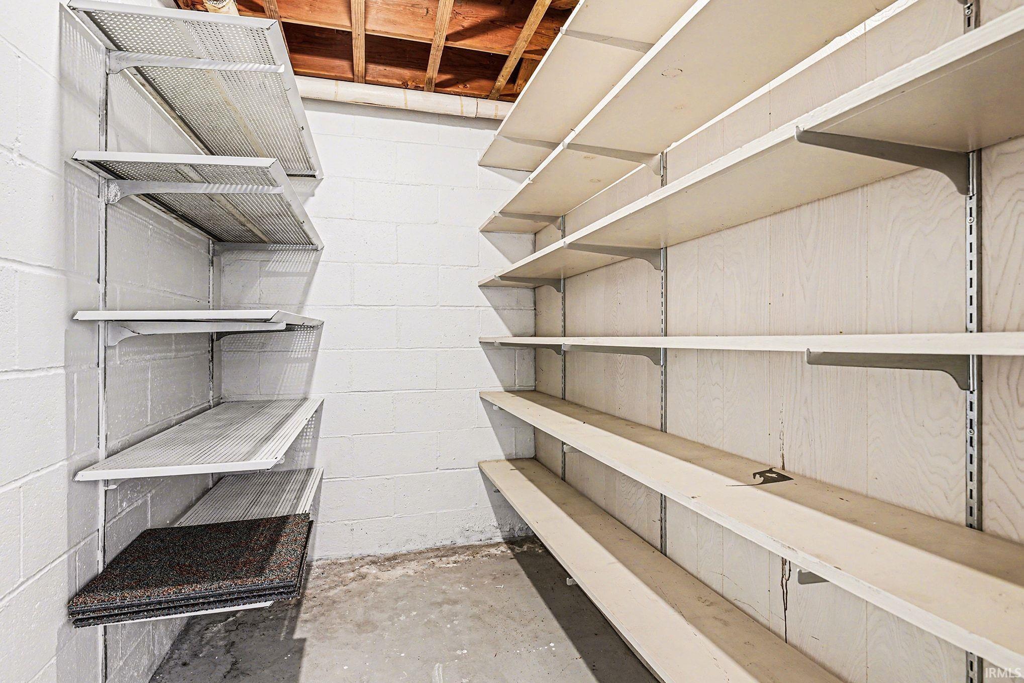 View of storage area