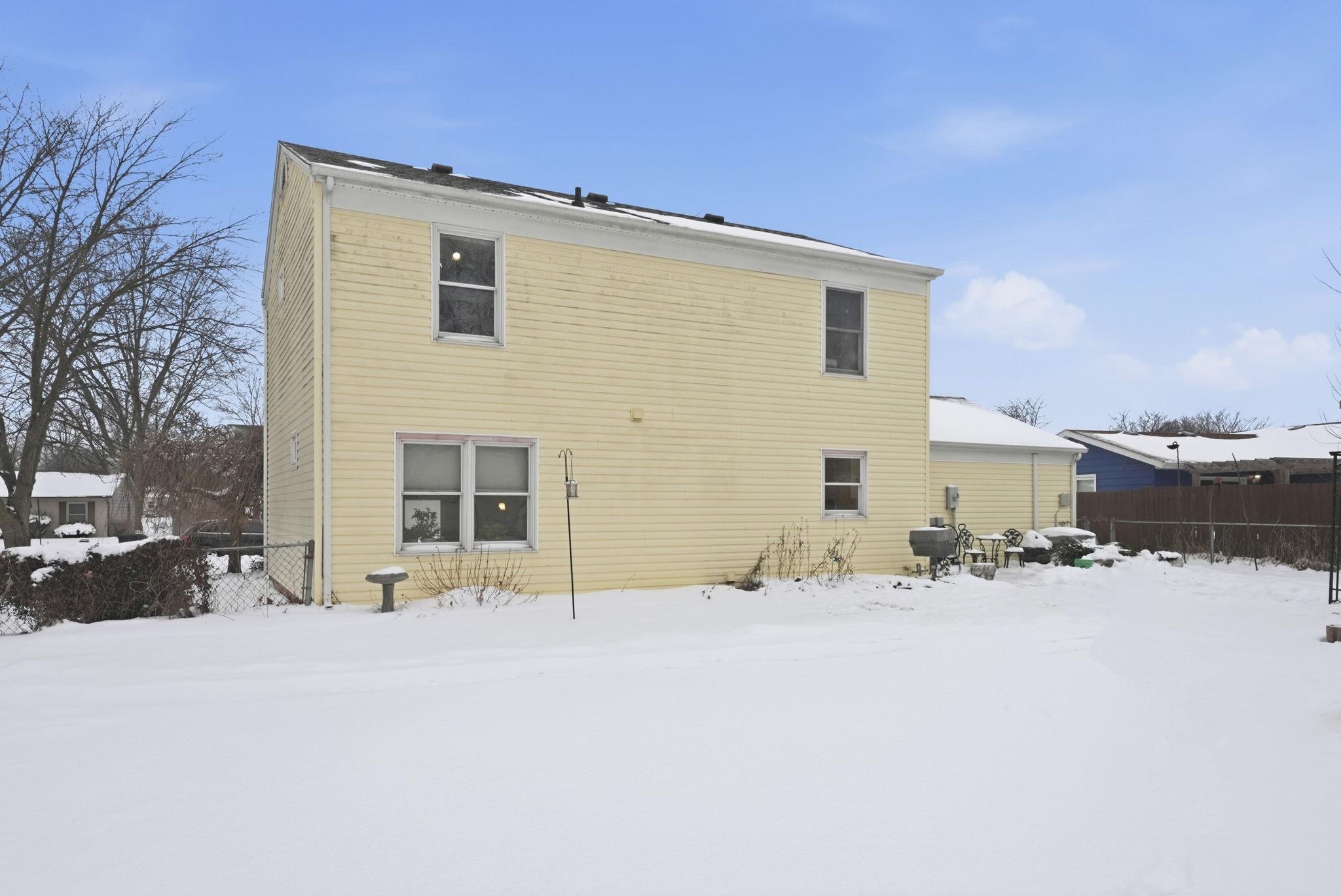 Snow covered property