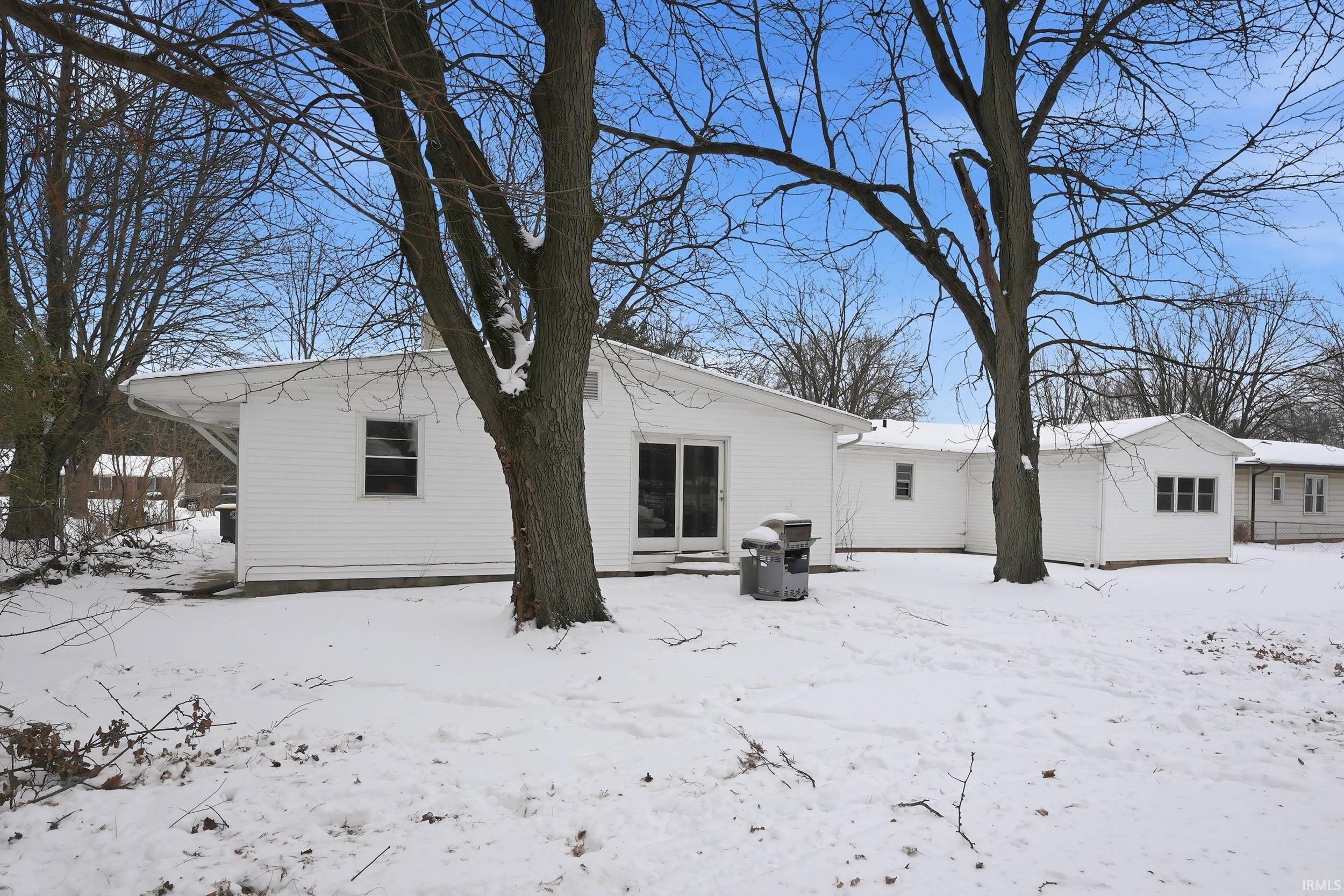 Snow covered property