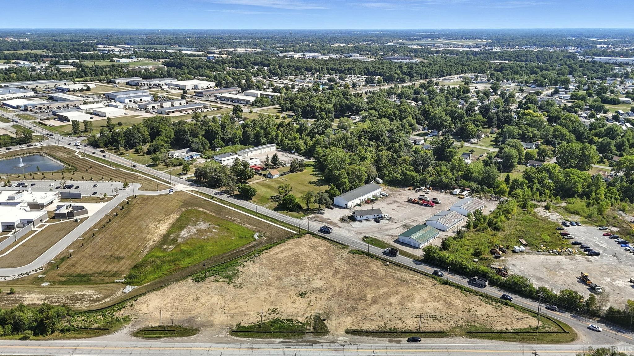 Aerial overview of property's location