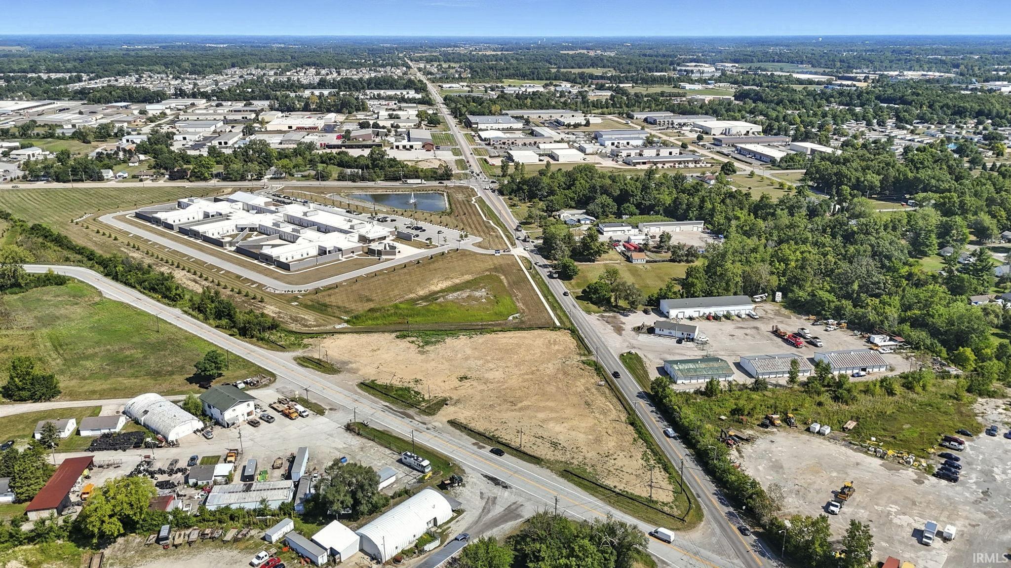 Aerial overview of property's location