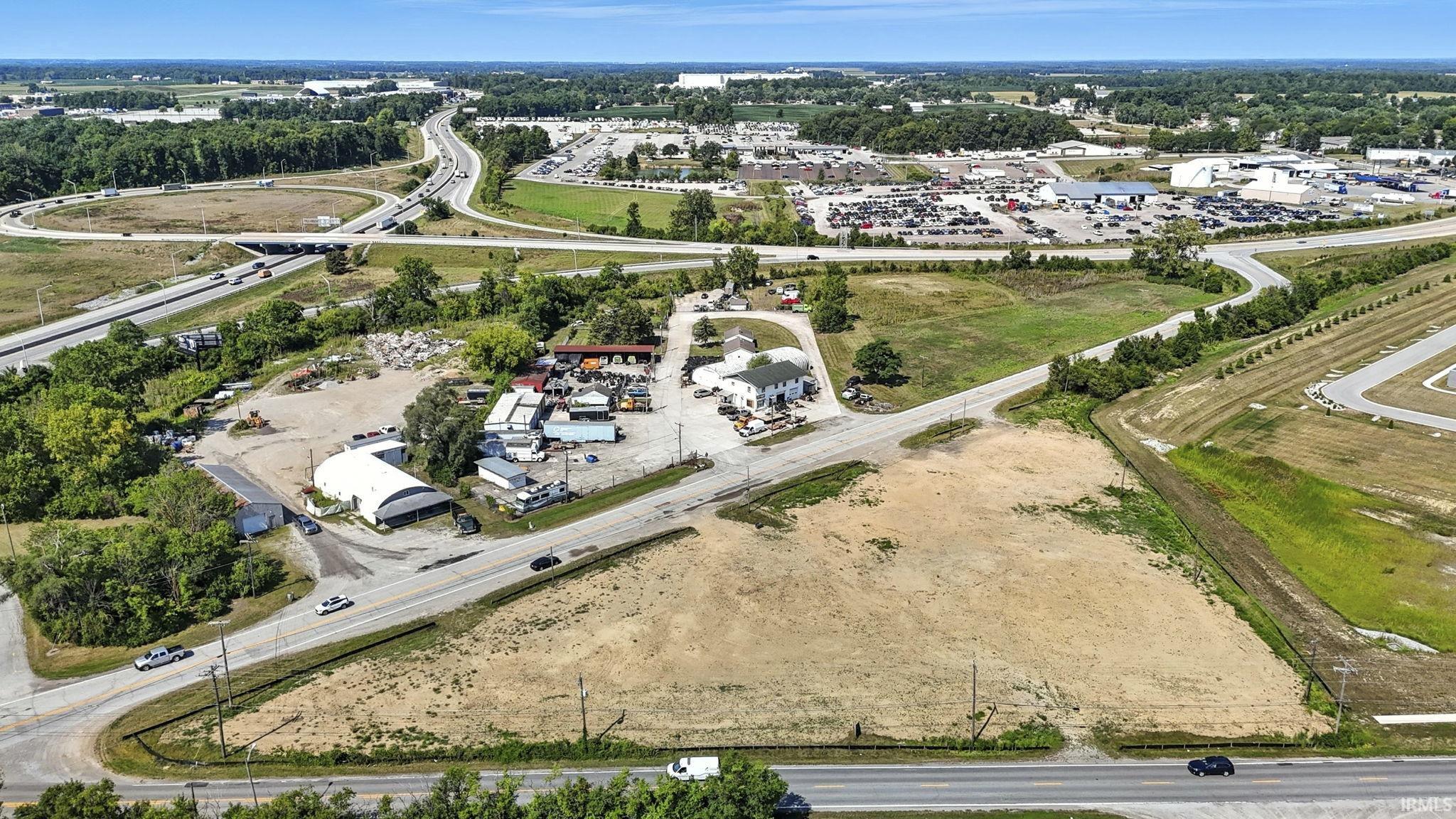 Aerial overview of property's location