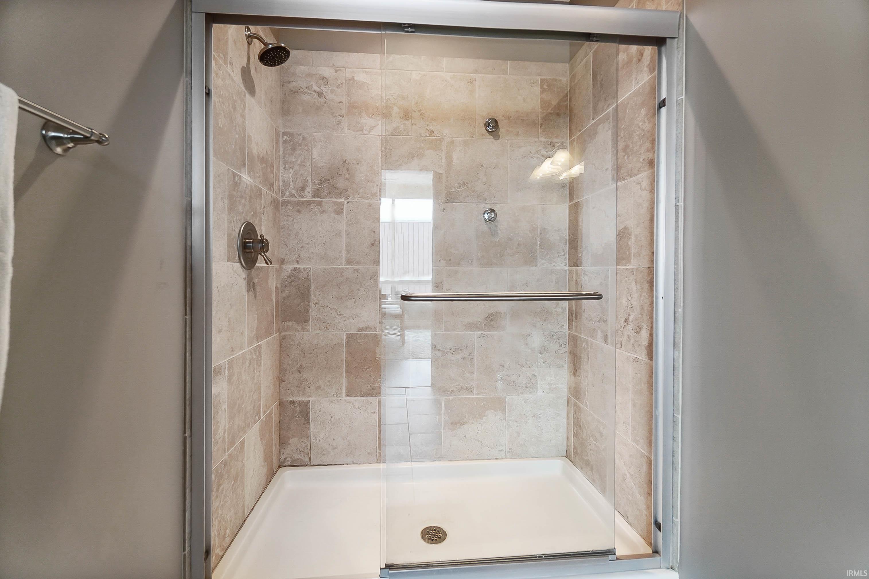 Bathroom featuring a stall shower