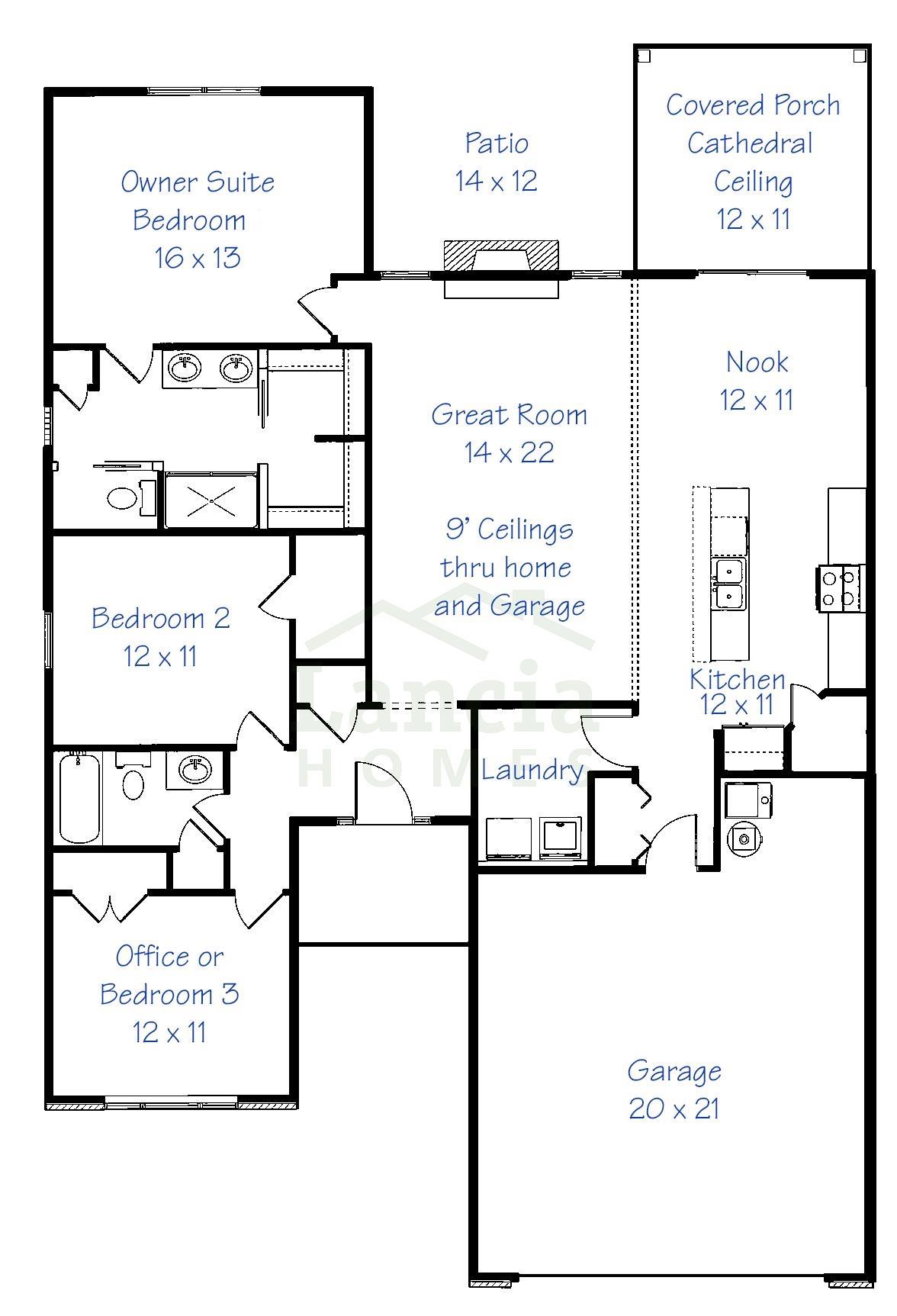 View of floor plan / room layout
