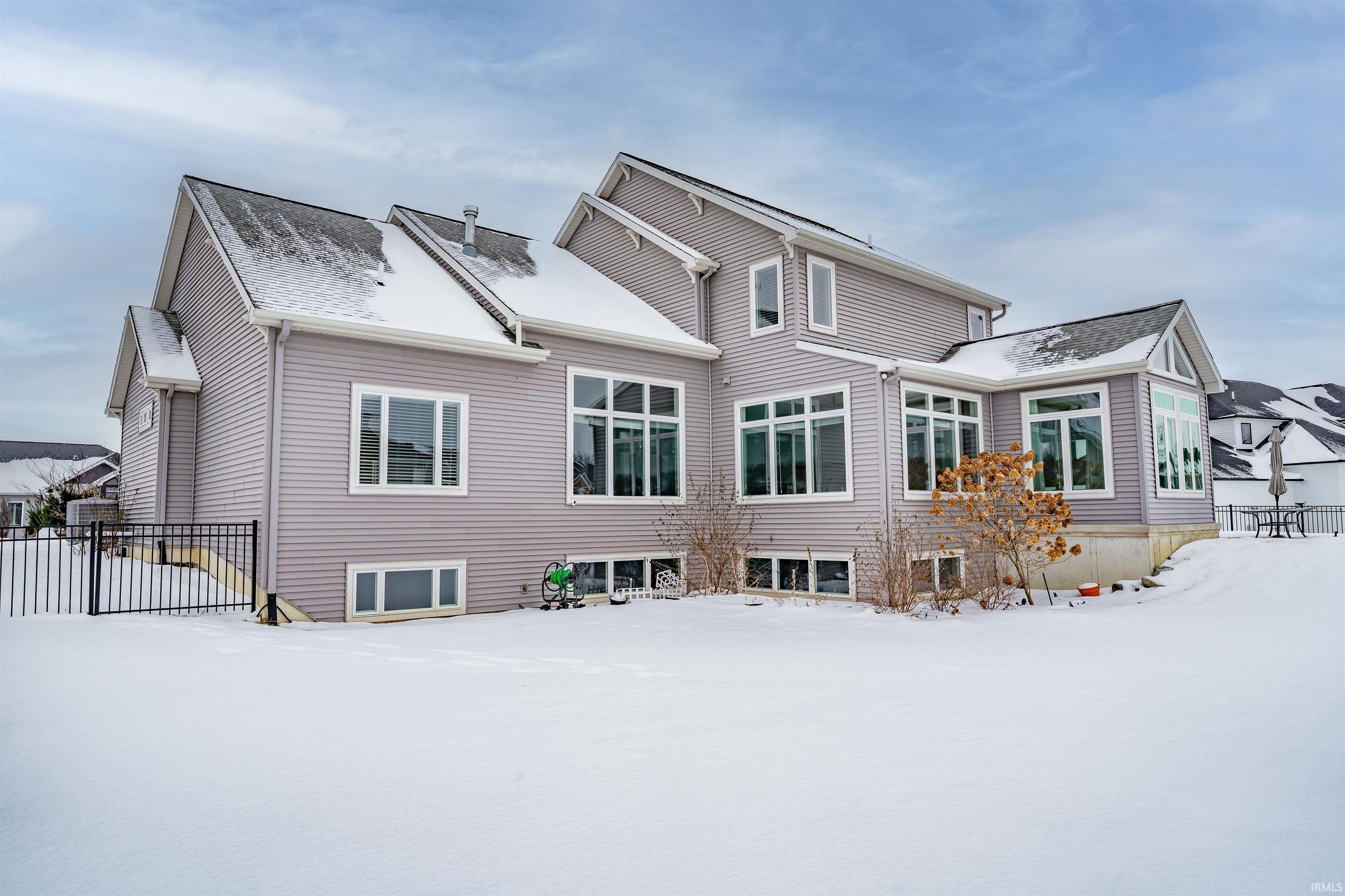 Snow covered property
