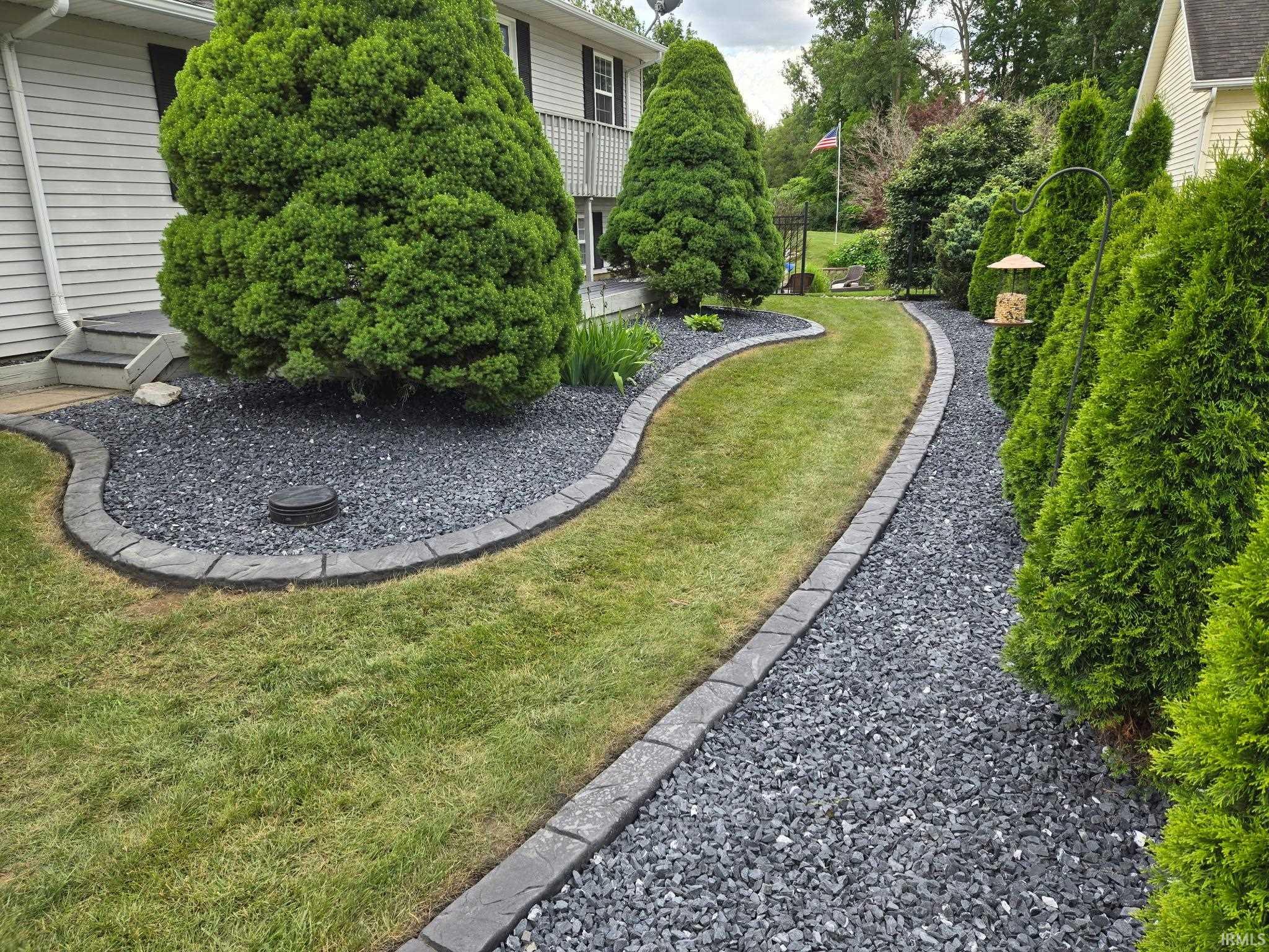 Updated landscaping