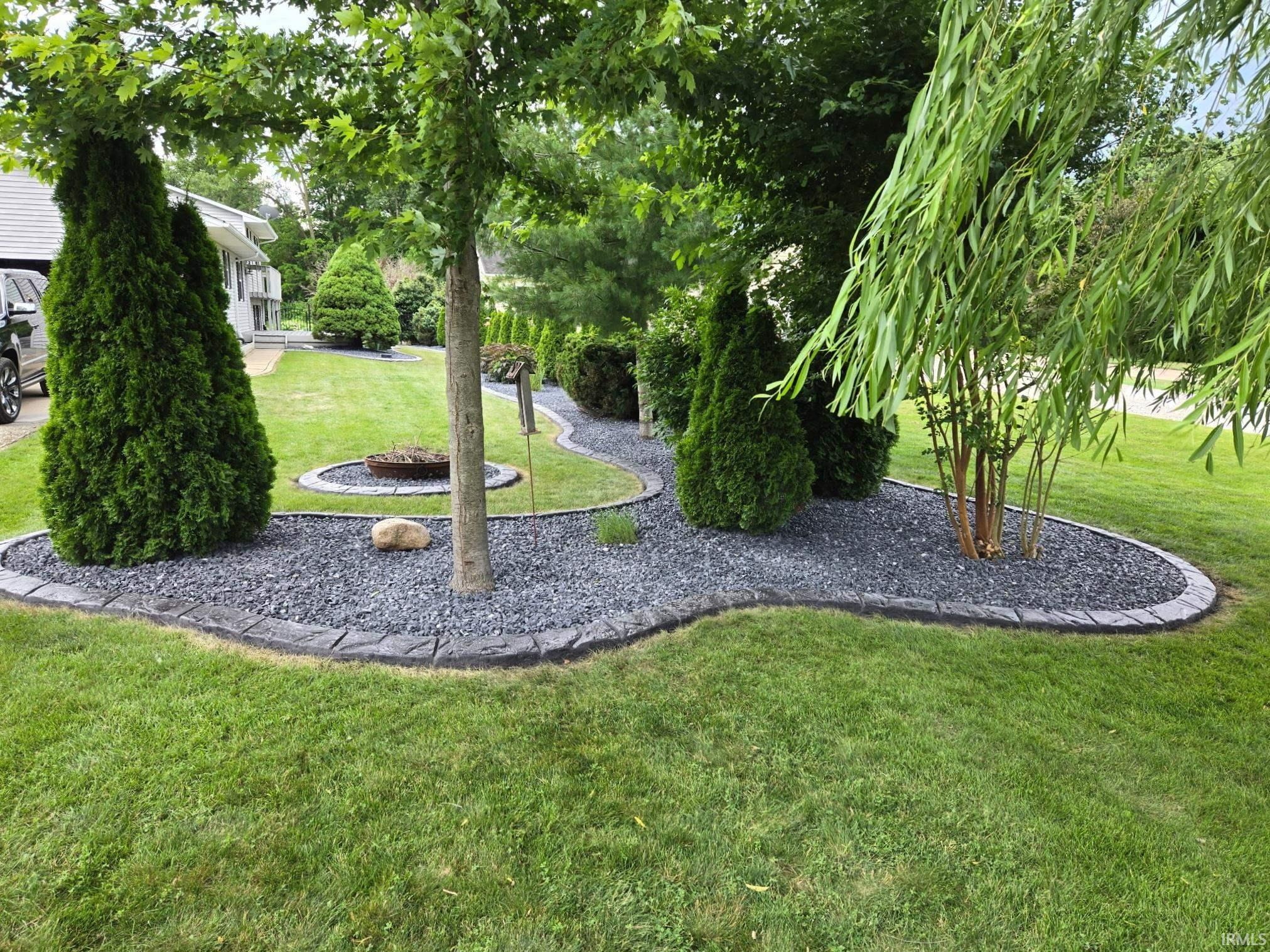 Updated landscaping
