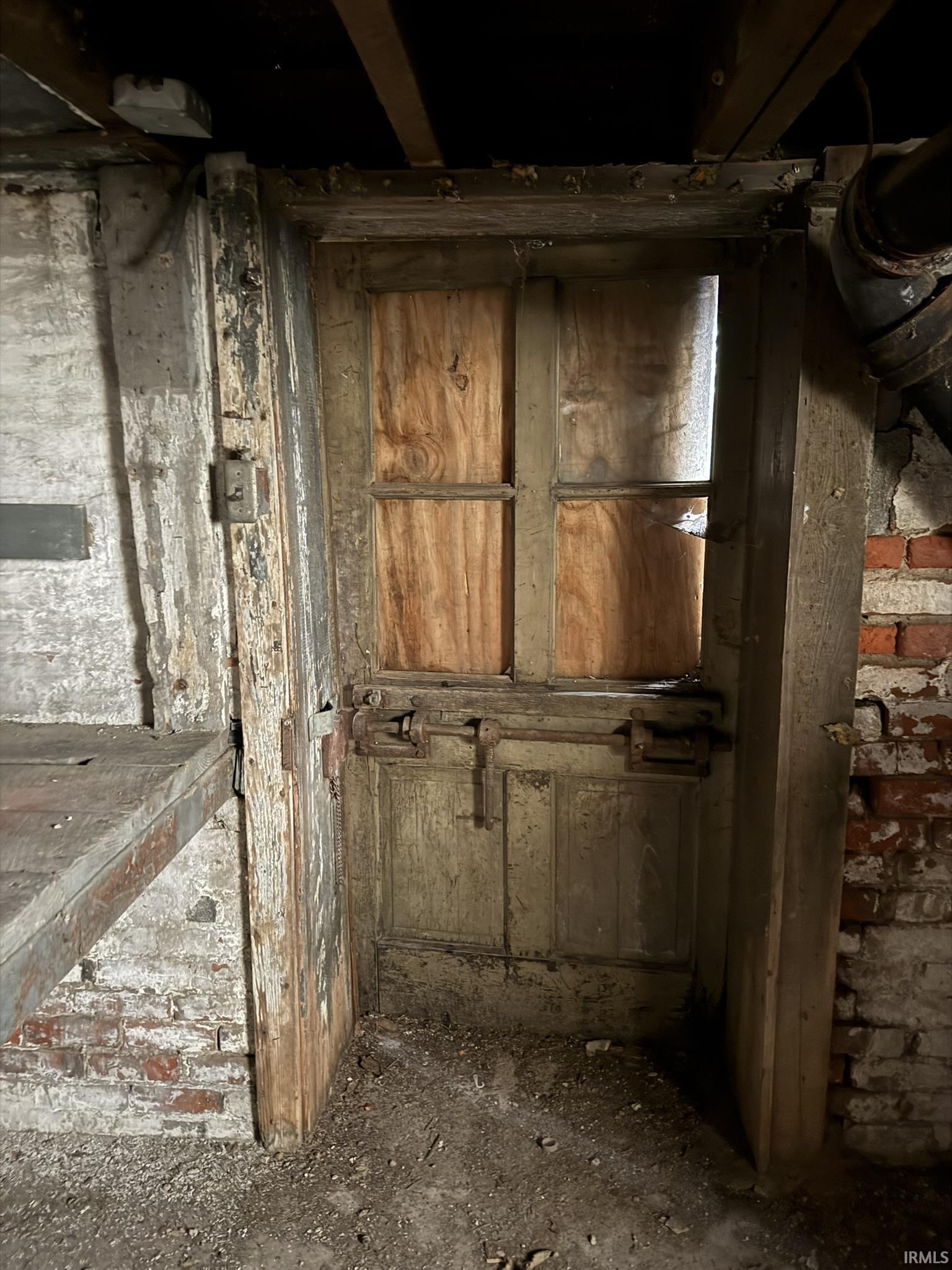 View of below grade area