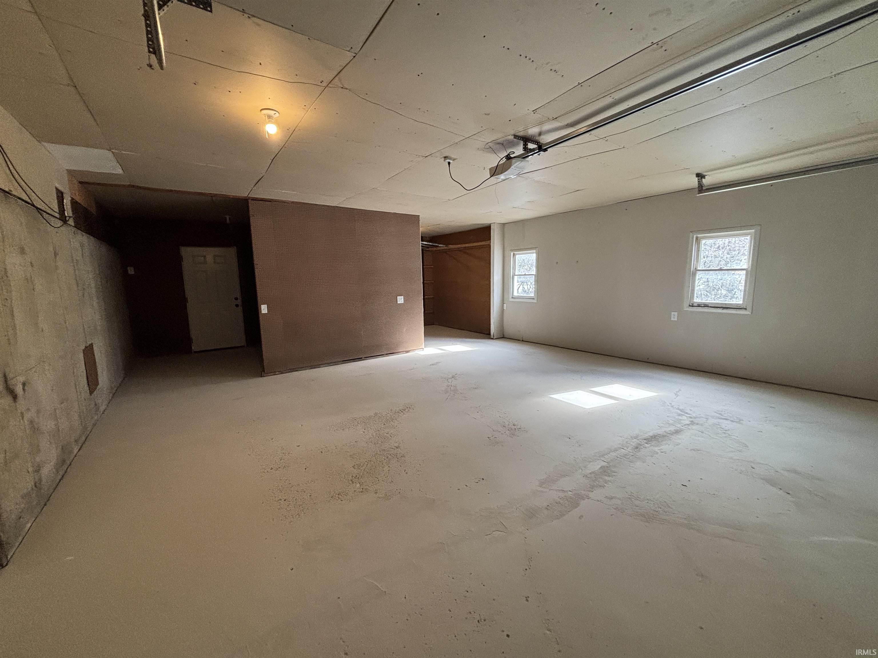 View of below grade area