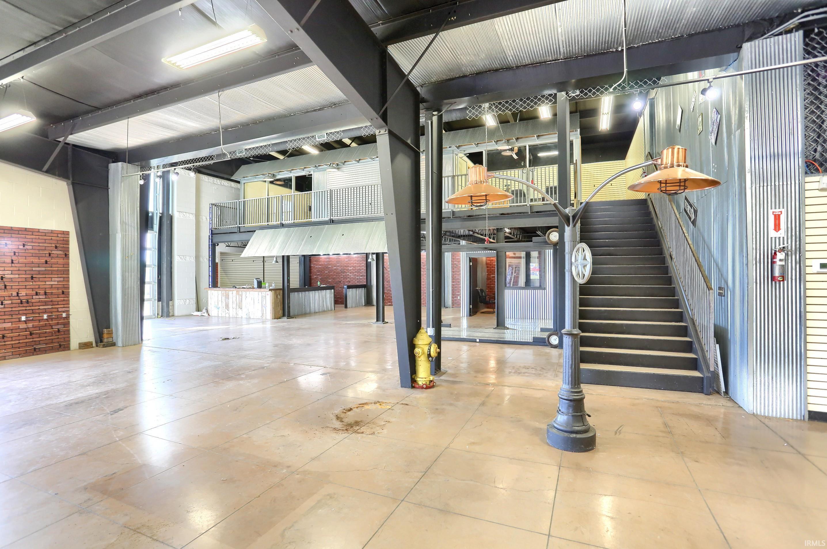 Below grade area featuring stairs