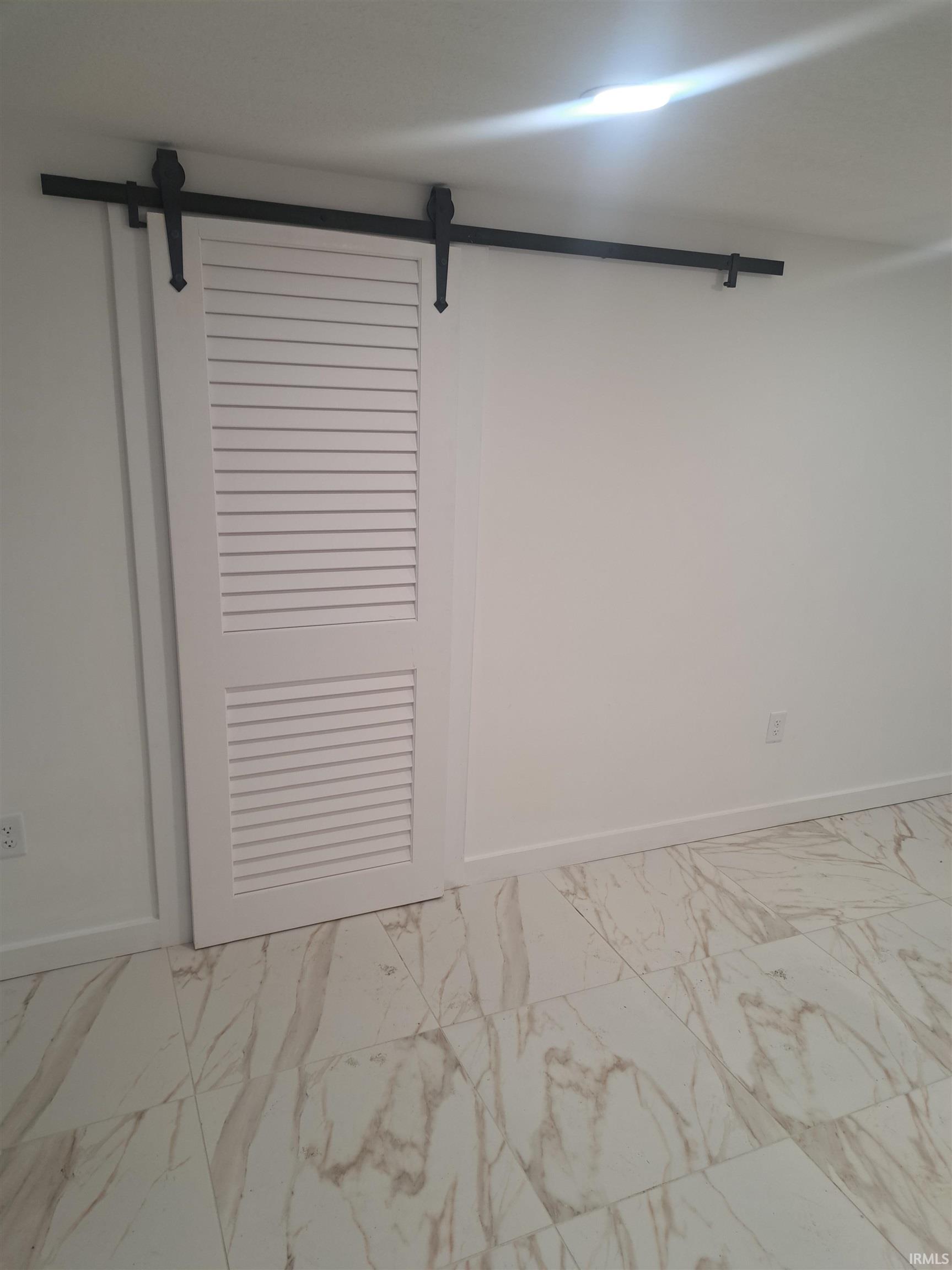 Detailed view of a barn door