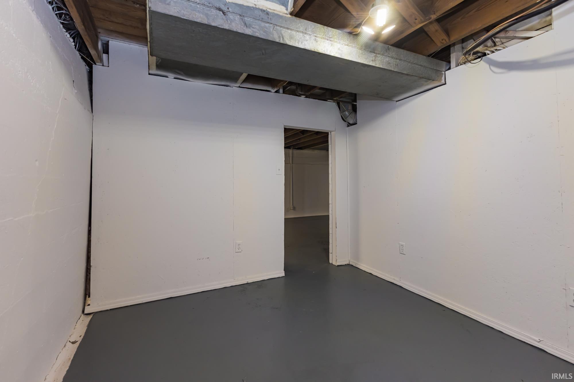 Basement with baseboards