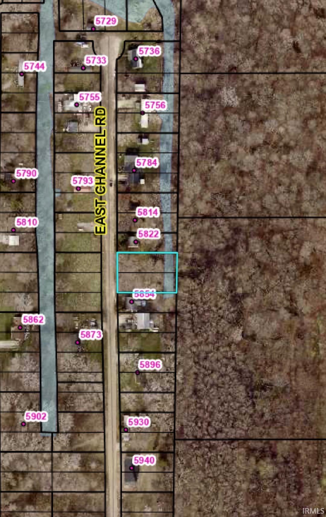 Aerial view of property's location