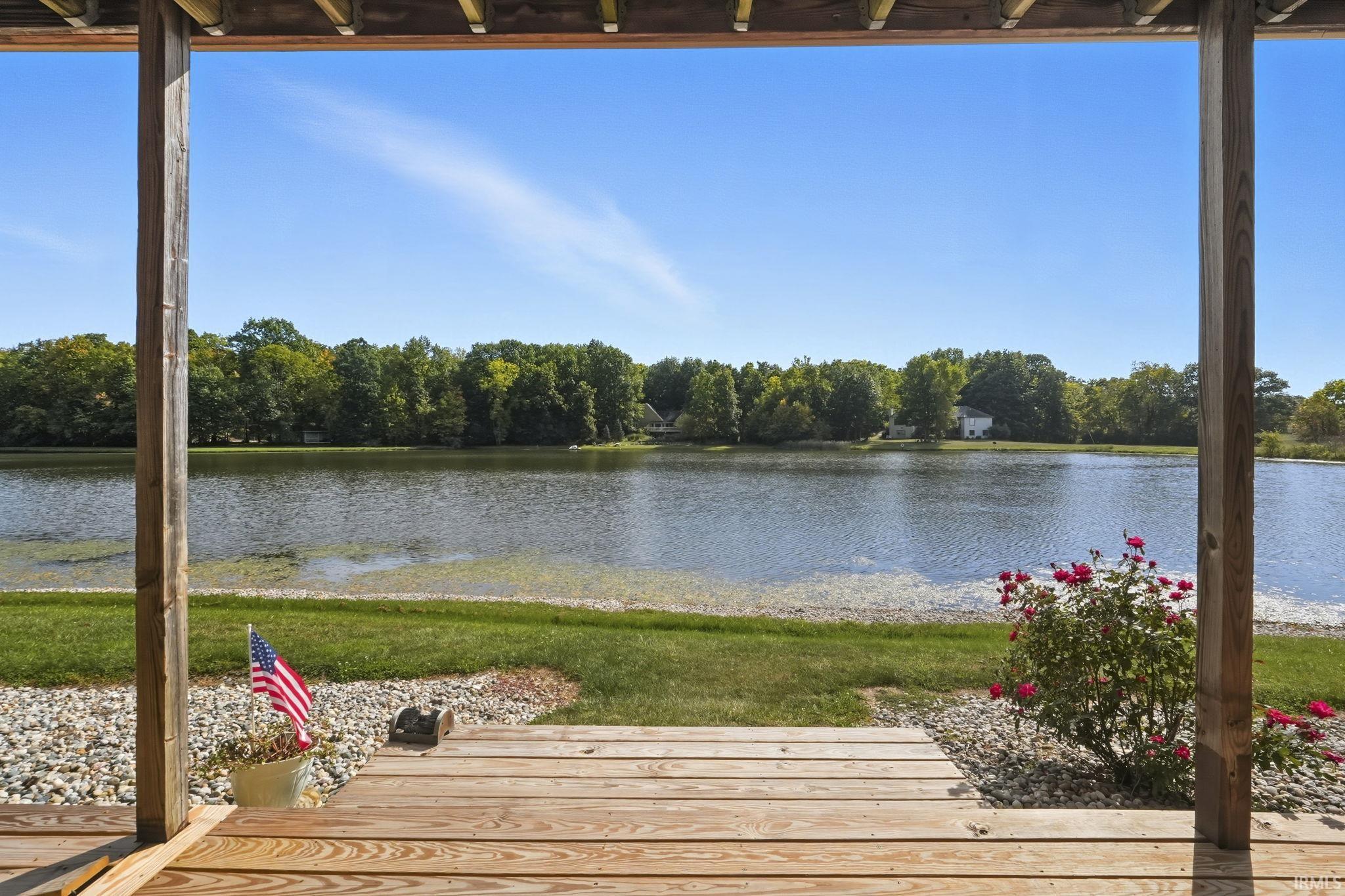 Dock featuring a deck with water view