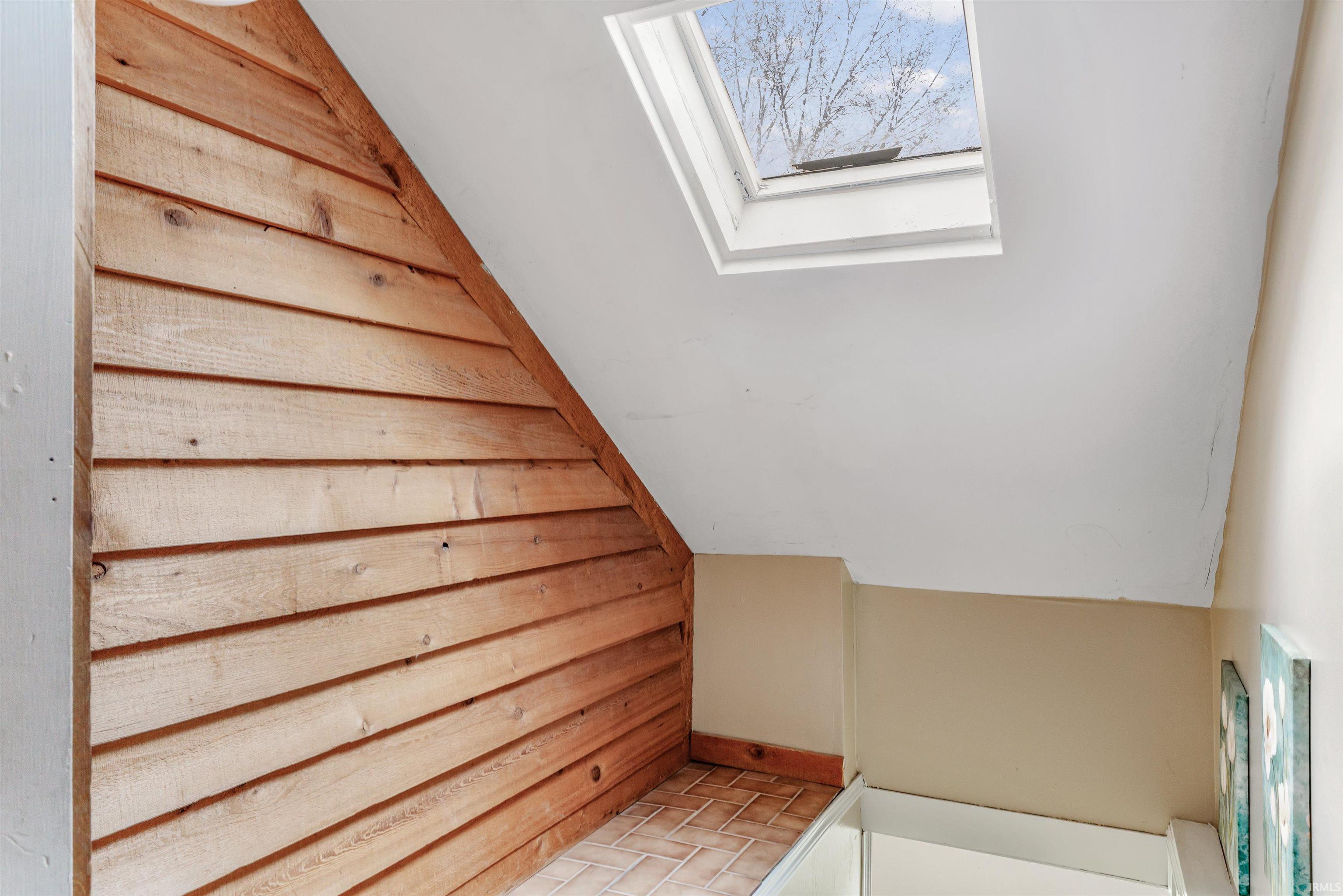 Stairway with a skylight