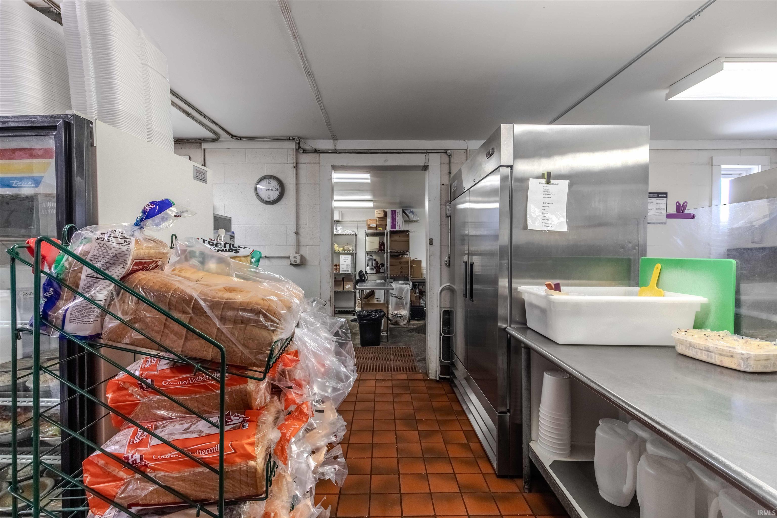 Kitchen with high quality fridge
