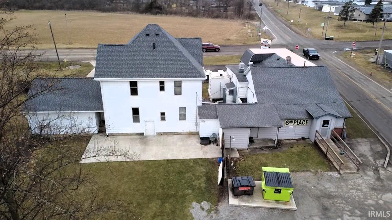 Aerial view of property and surrounding area