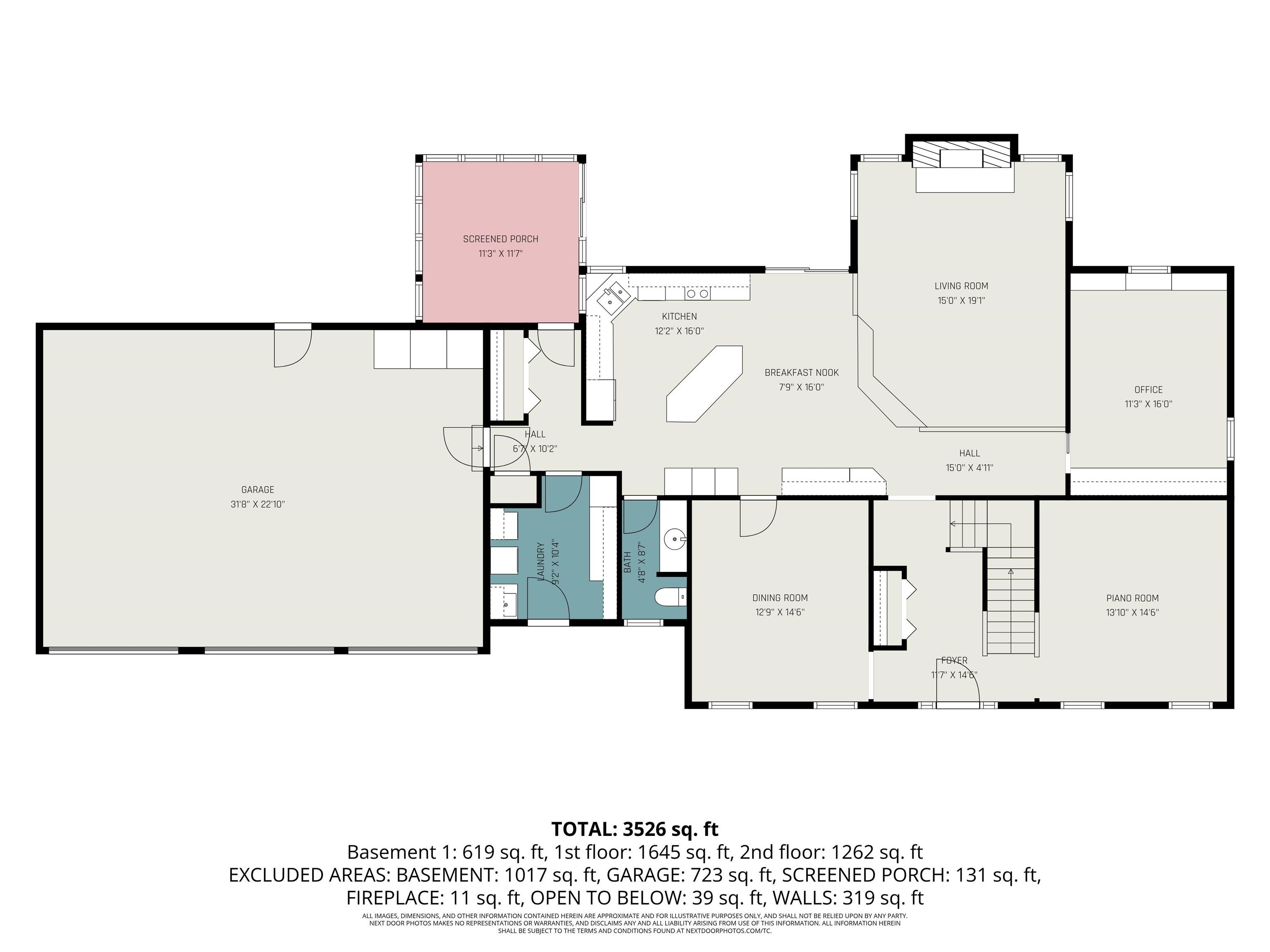 View of floor plan / room layout