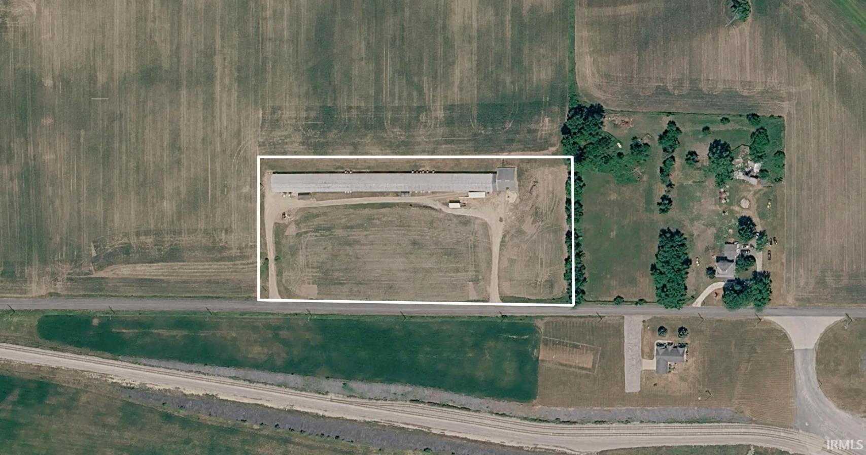 Aerial view of property's location