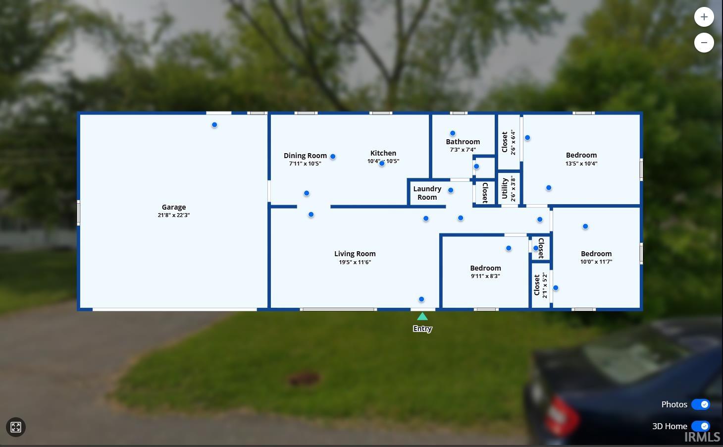View of floor plan / room layout