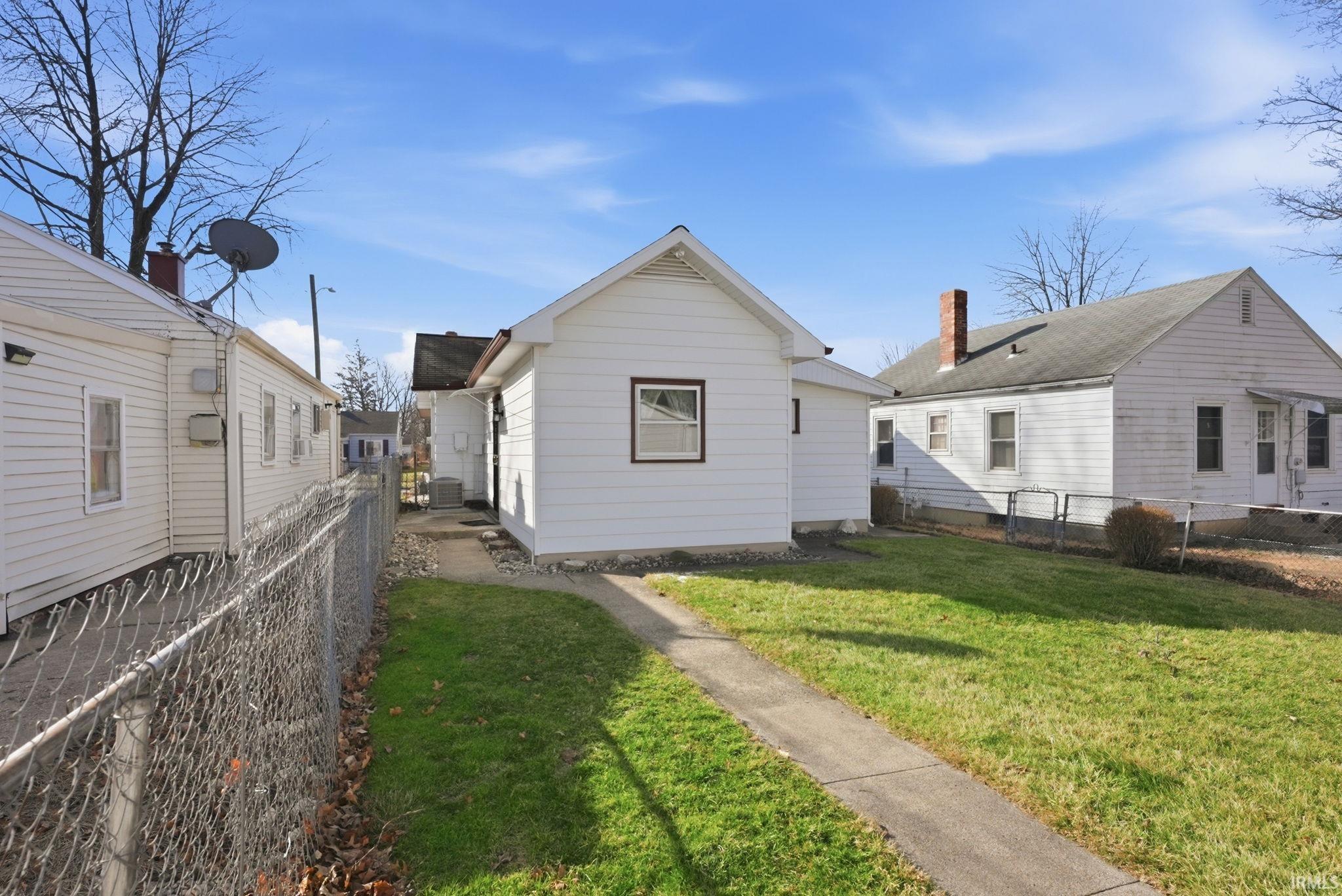 Back of house featuring a fenced backyard