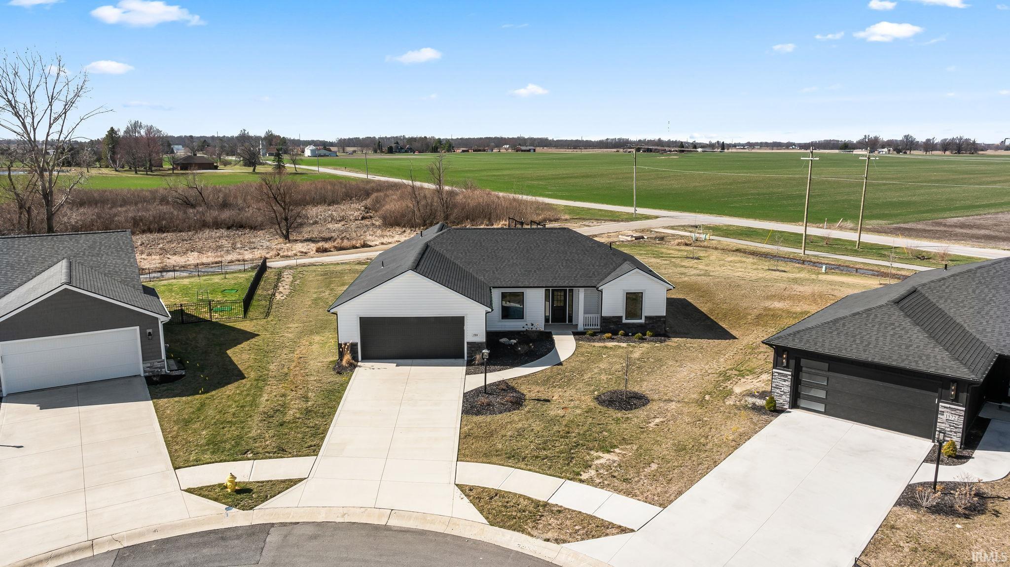 View from above of property