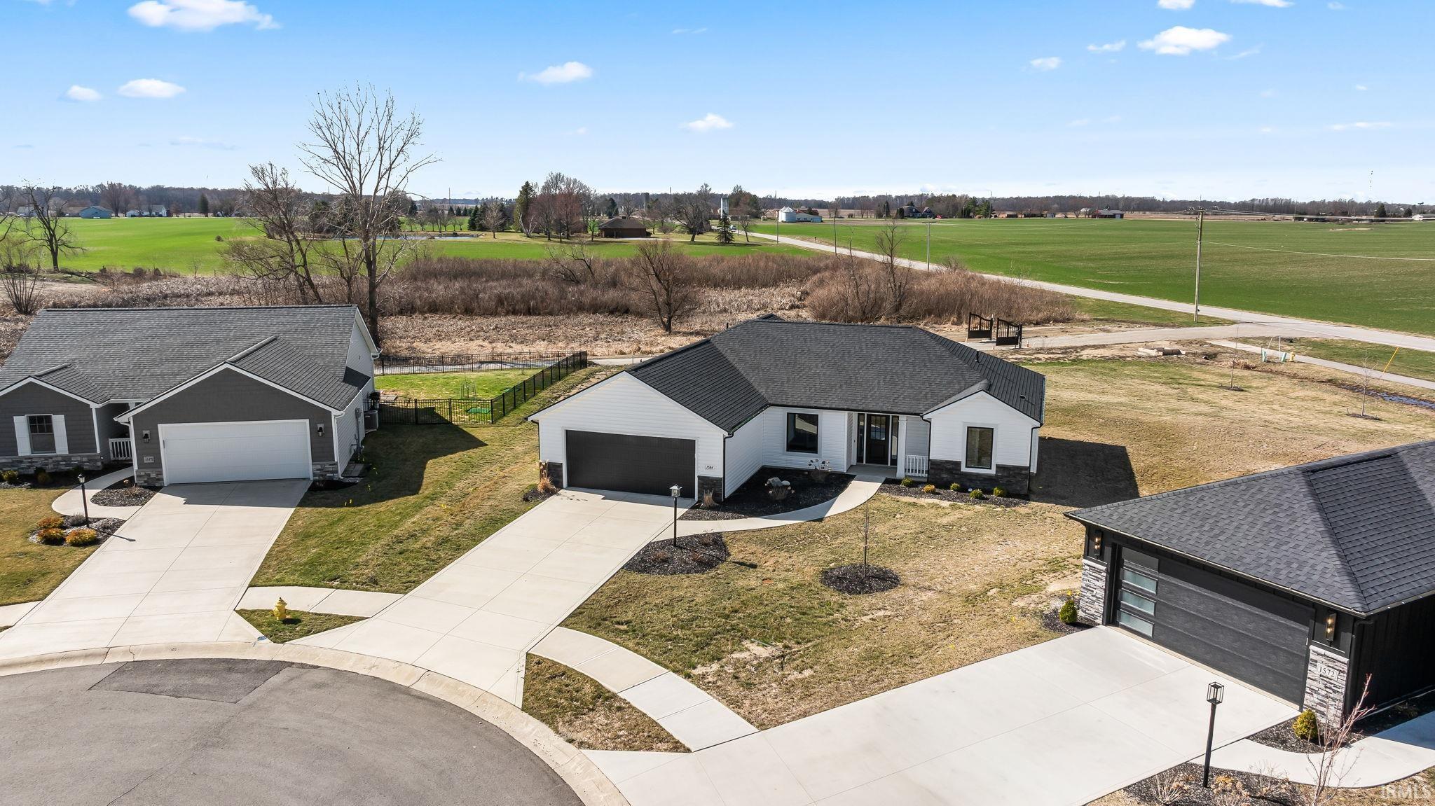 Drone / aerial view of a local golf course