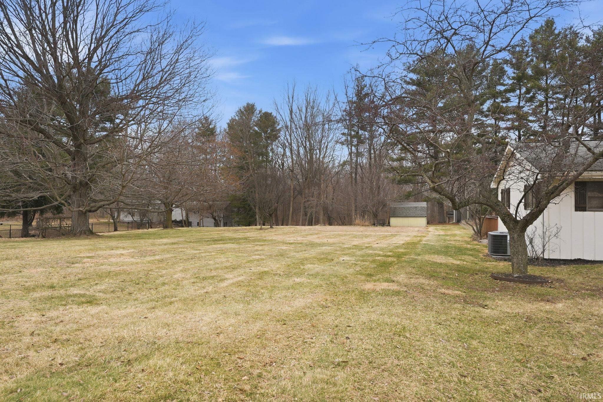 View of grassy yard