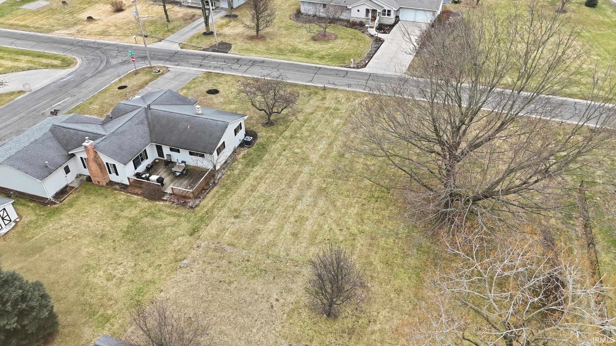 Aerial view of property and surrounding area