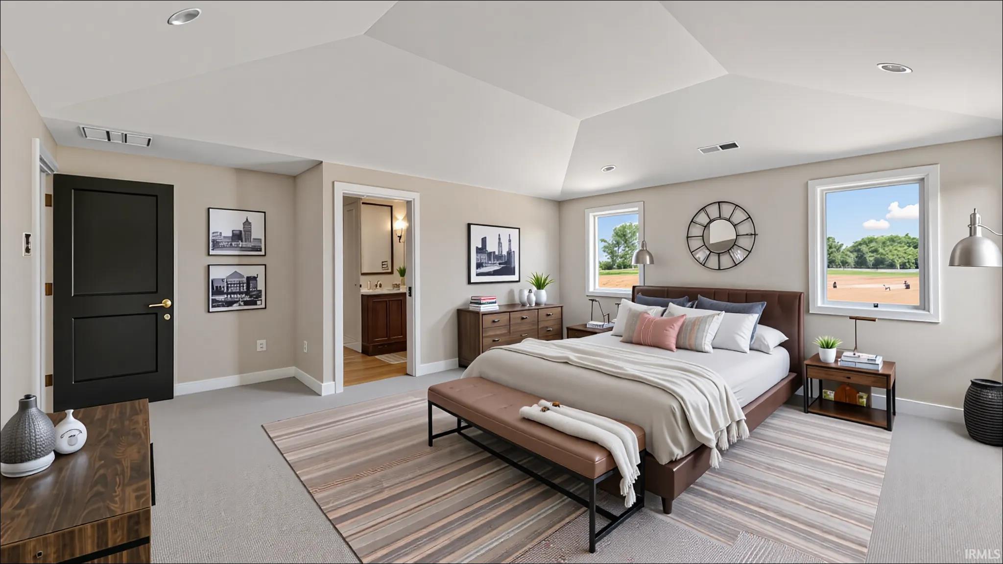 Virtually staged bedroom 4 option