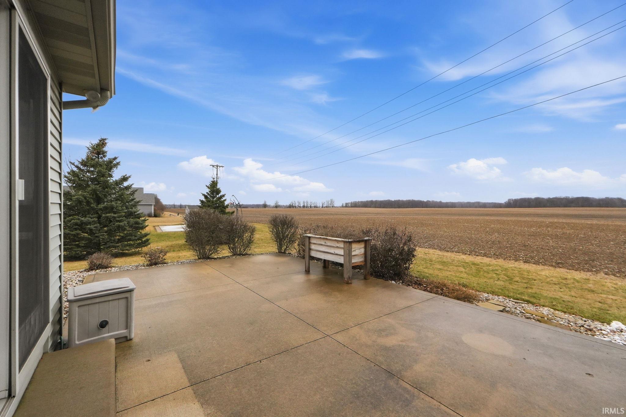 View of patio / terrace featuring a rural view