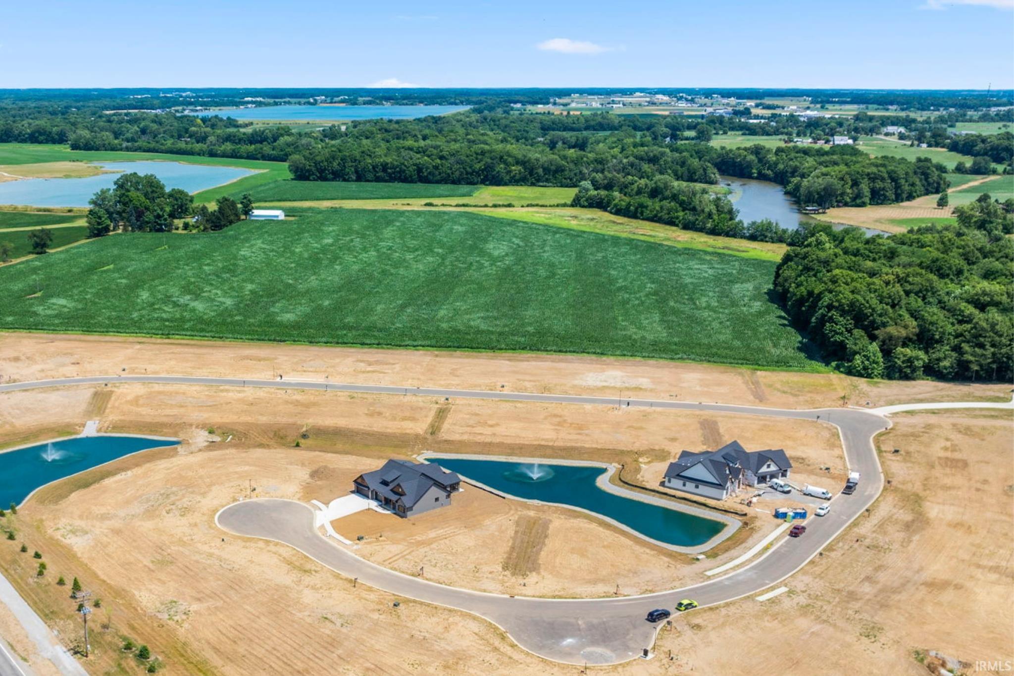 Bird's eye view of a large body of water