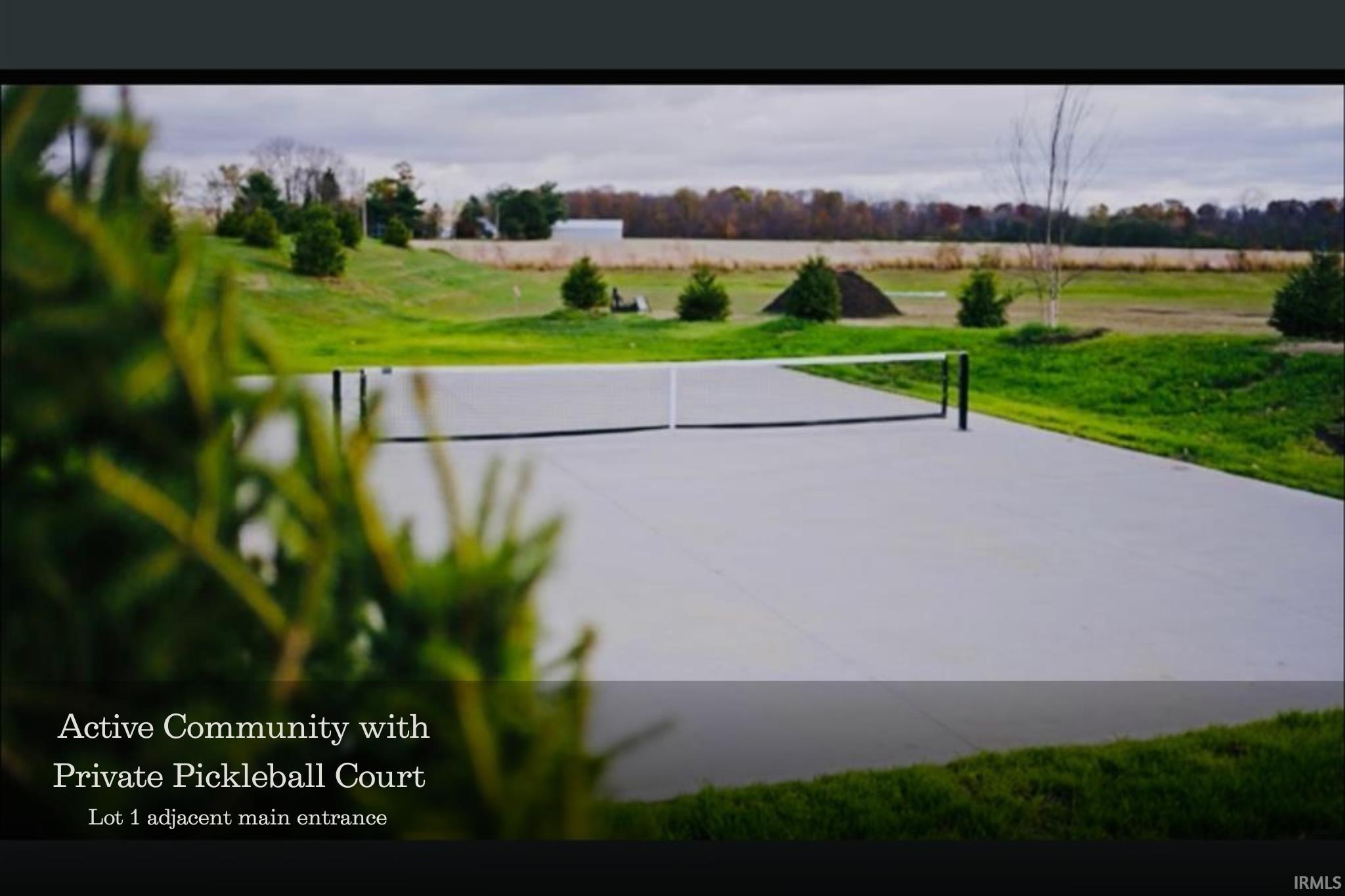 Surrounding community featuring volleyball court