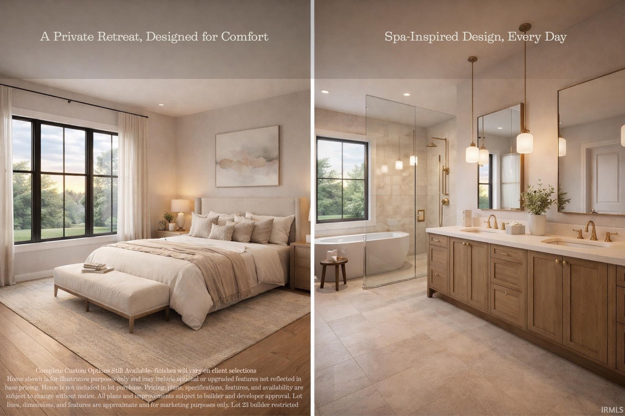 Bedroom with a sink and recessed lighting