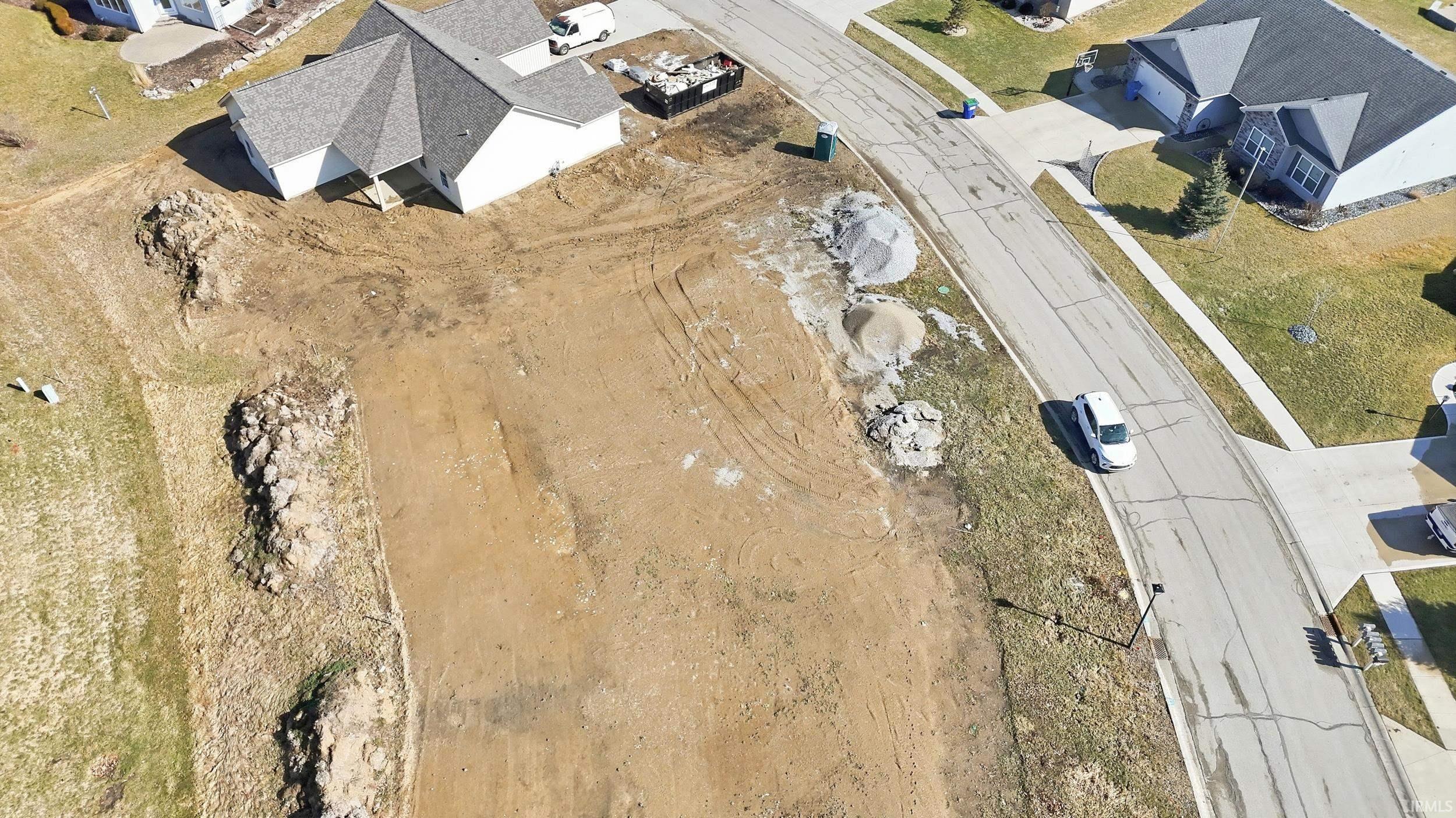 View from above of property