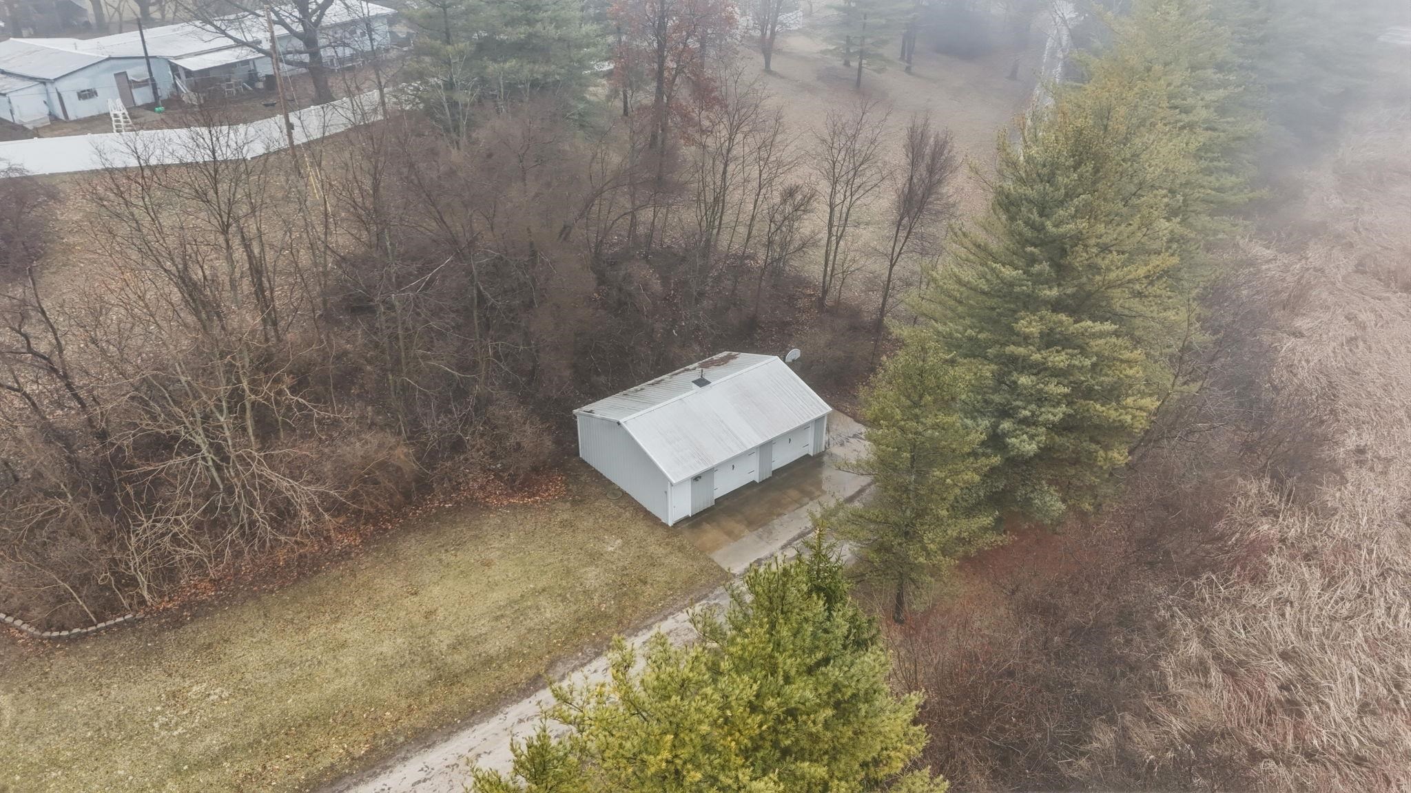 View from above of property