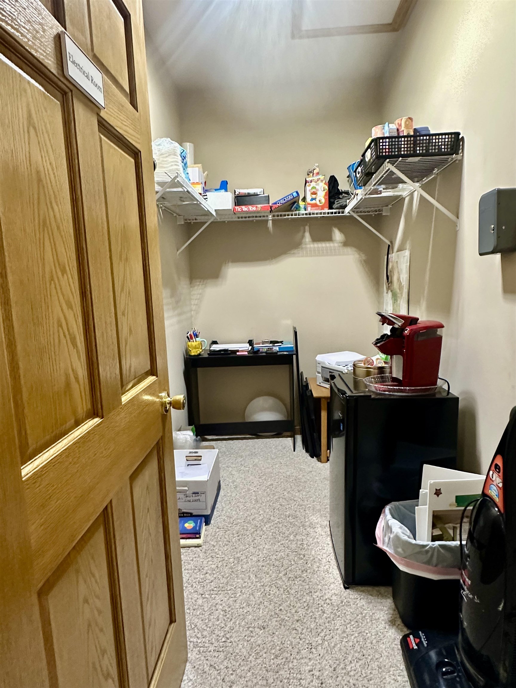 View of storage room