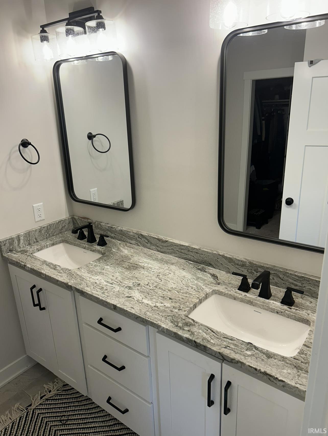 Bathroom with double vanity