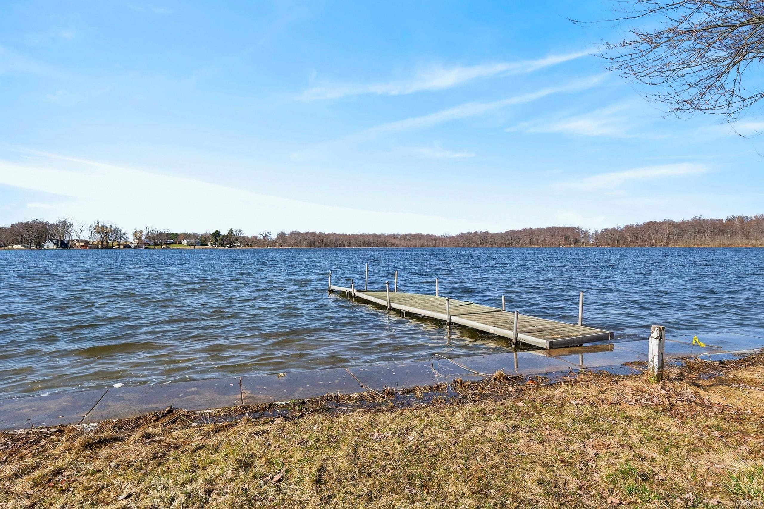 Dock with a water view
