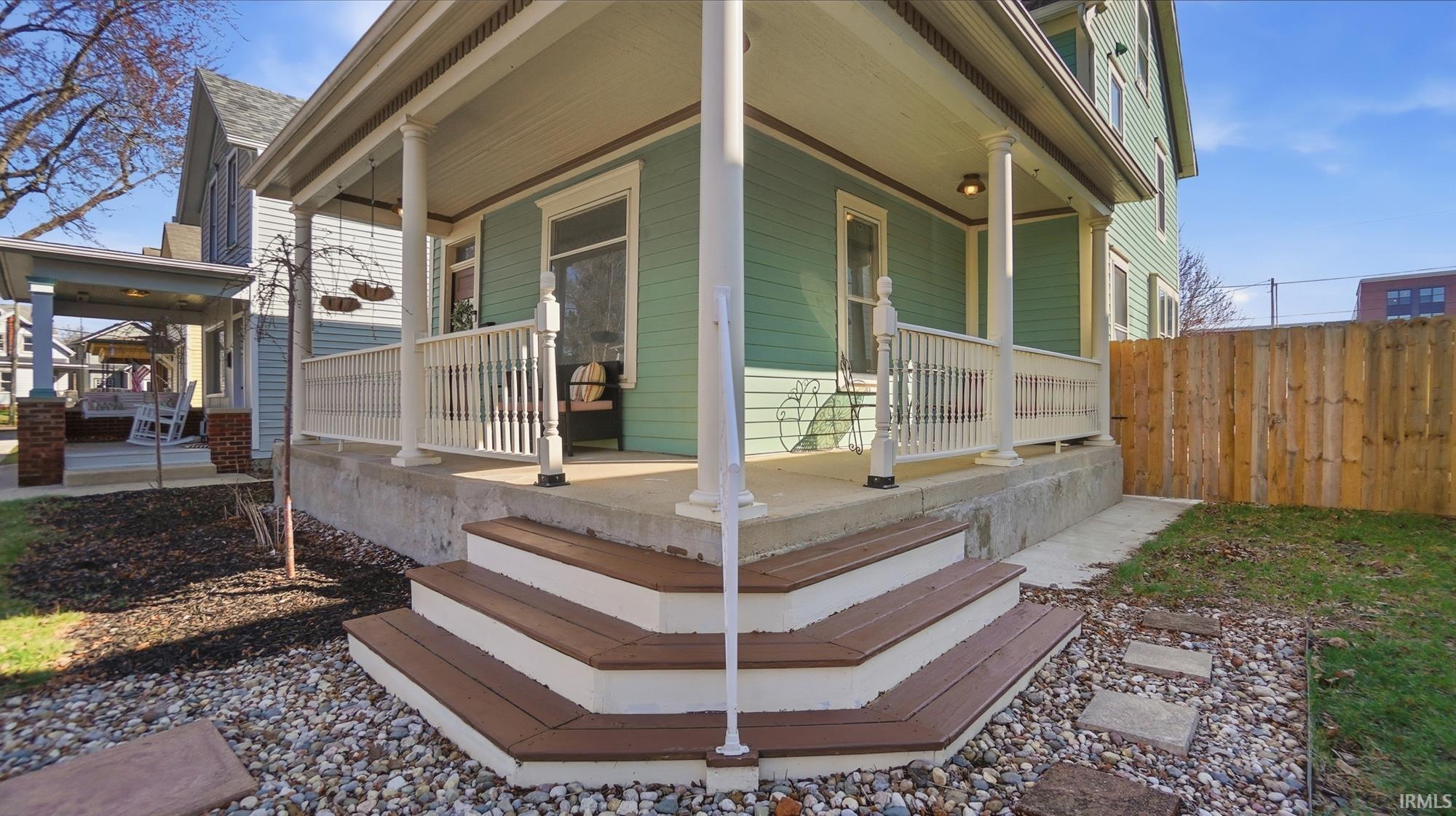 Entrance to covered porch