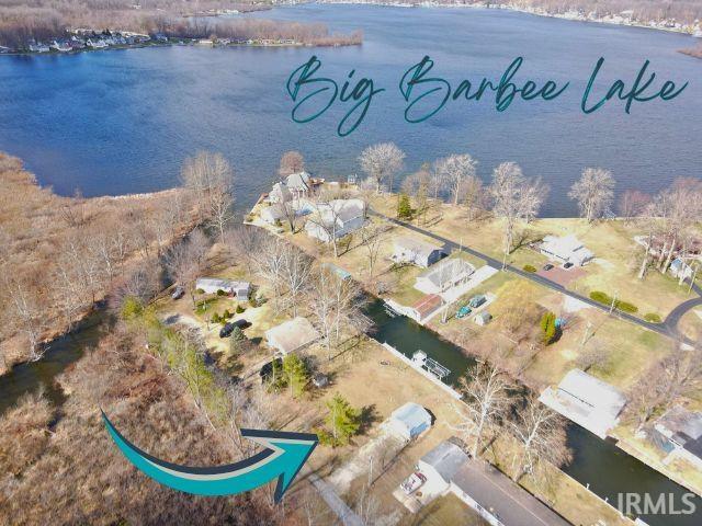Drone / aerial view of a nearby body of water