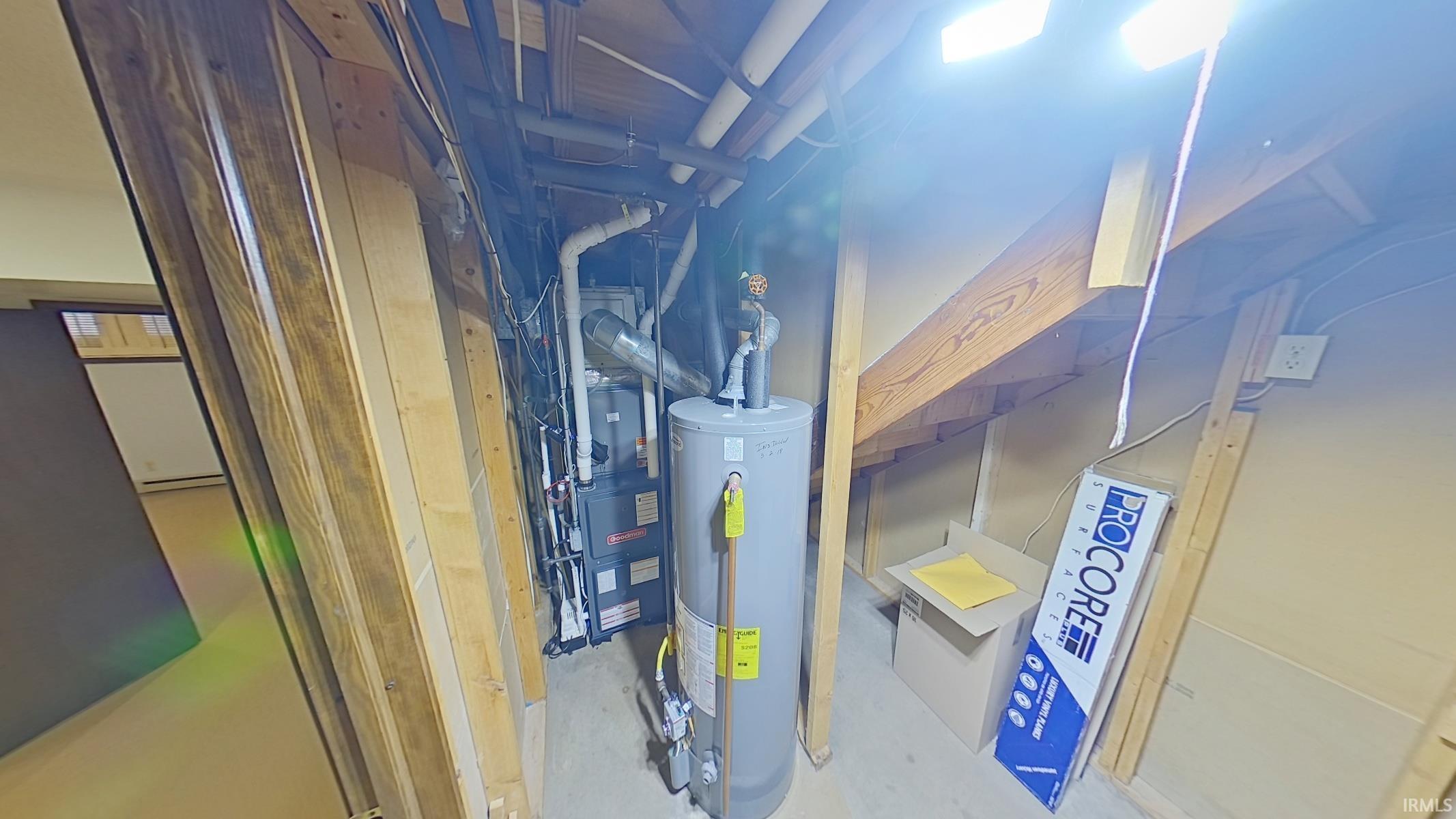 Utilities with water heater