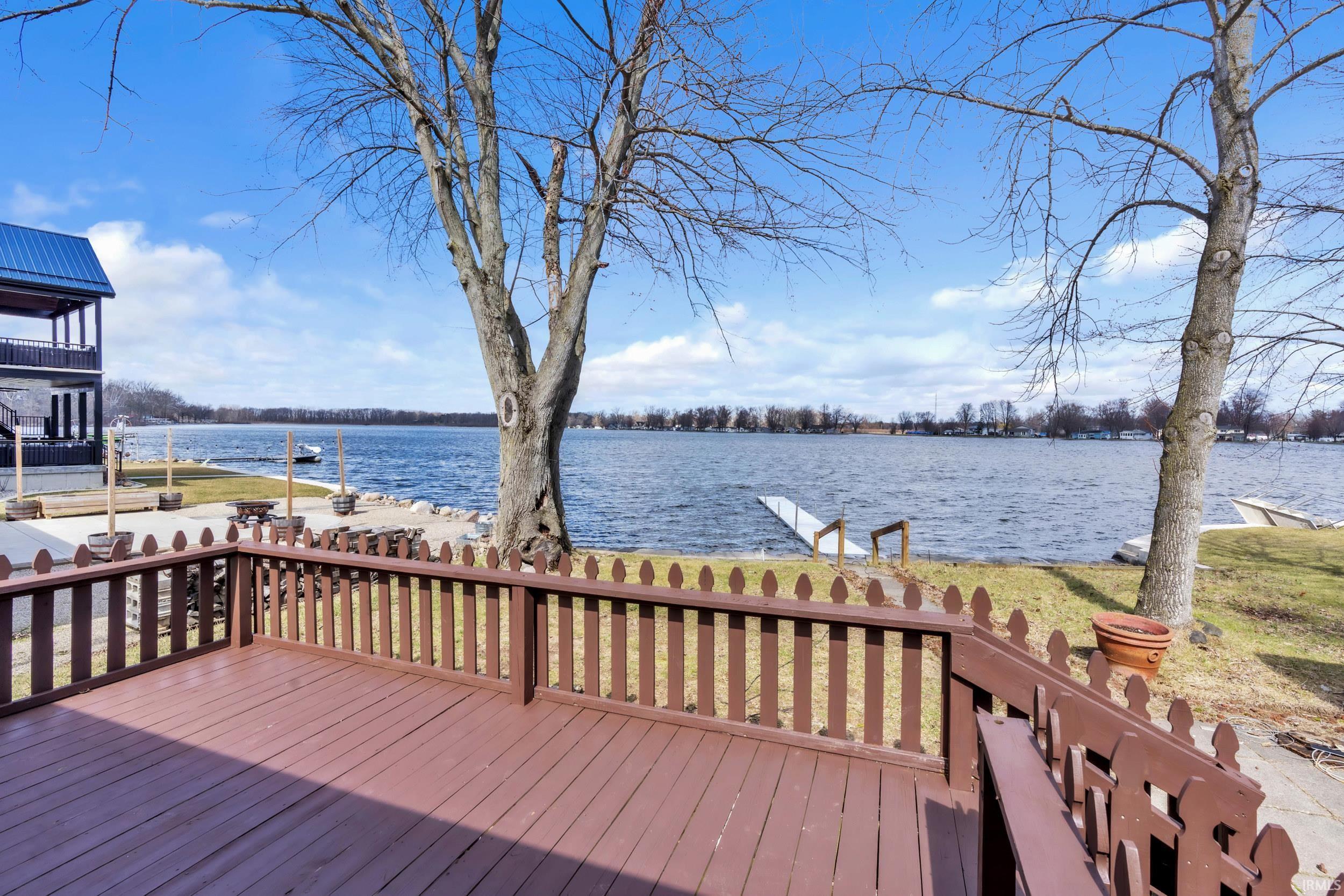 Deck with a water view